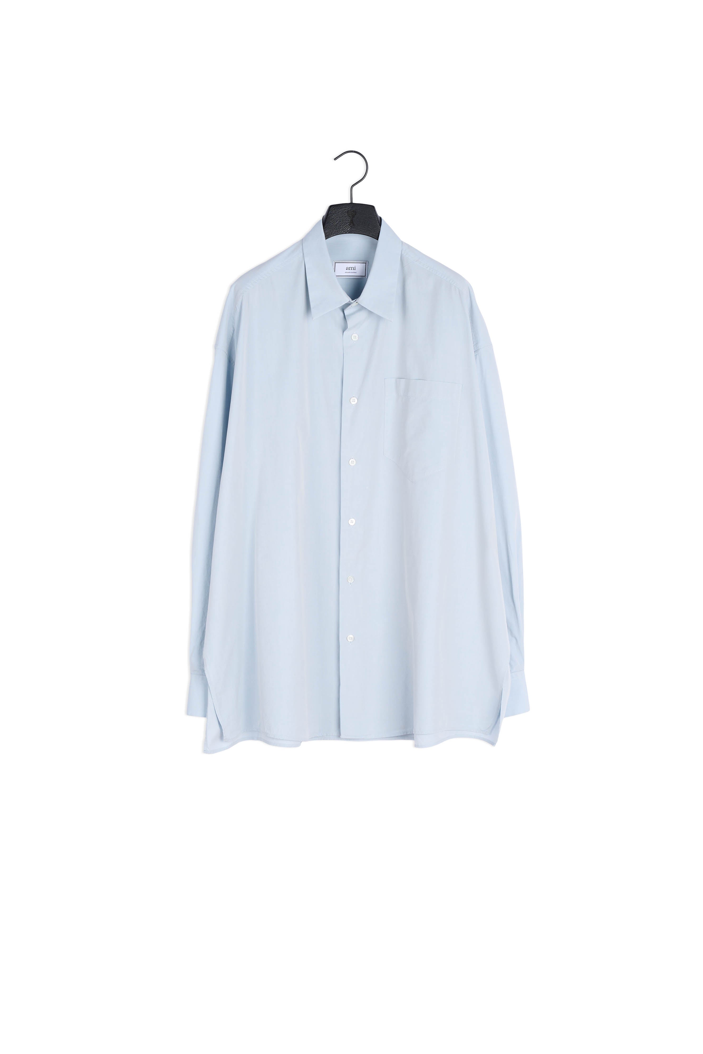 Chemise Oversize Fentes Cotes Faume - seconde main
