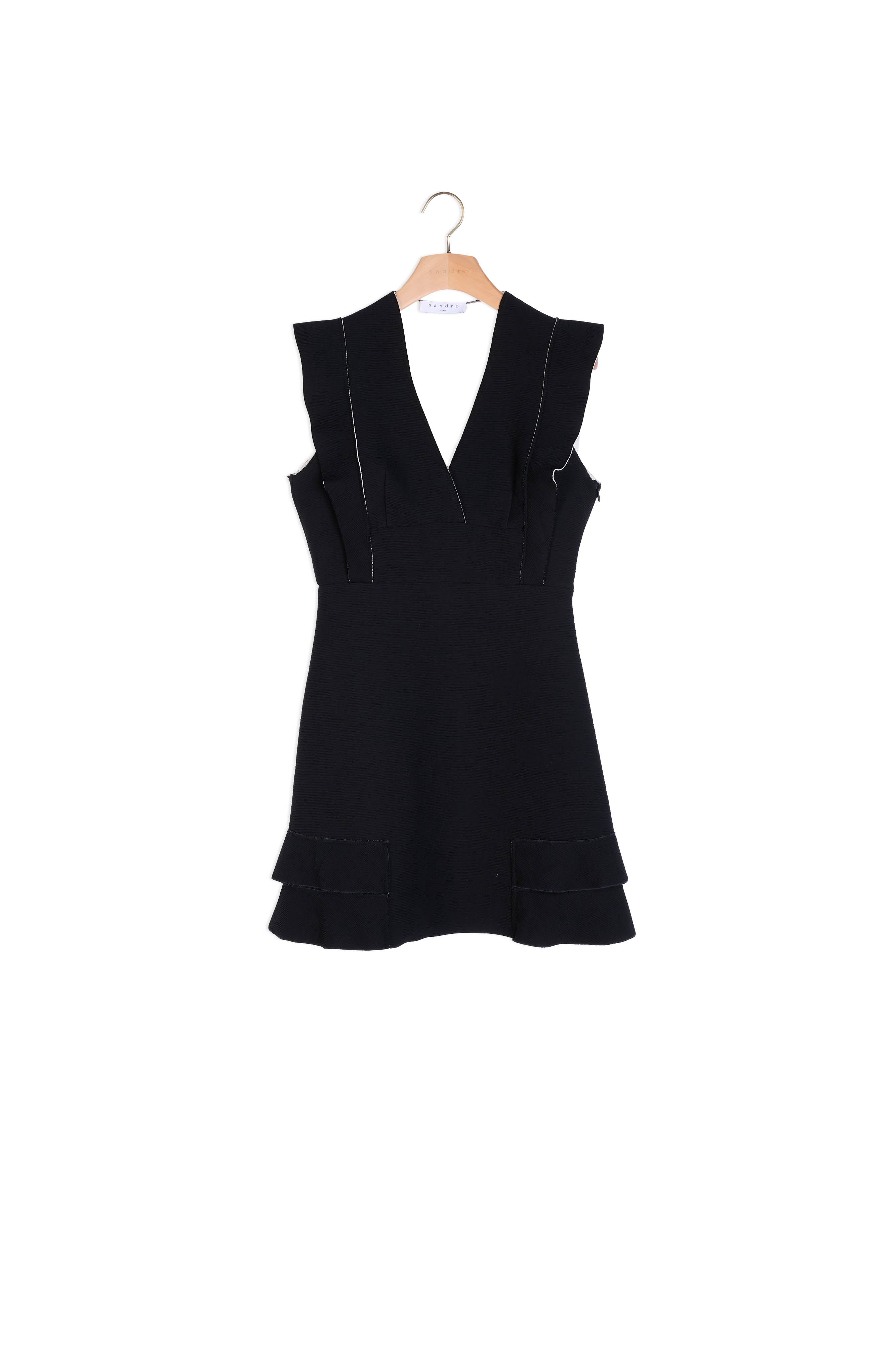 Robe matière gaufrée à volants Faume - seconde main