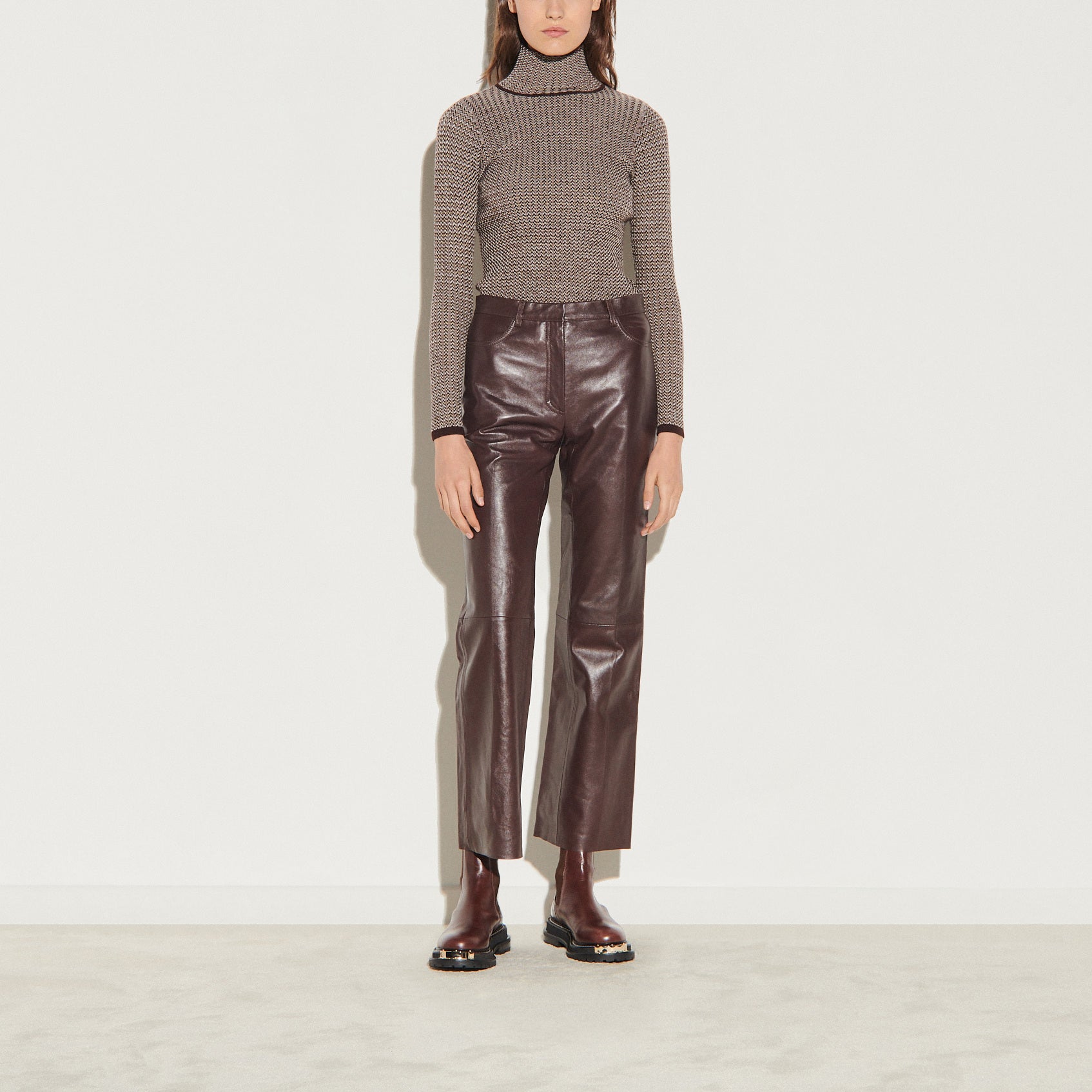 Pantalon en cuir Faume - seconde main