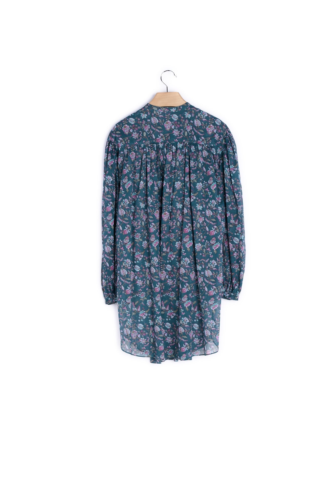 Robe boutonnée à manches longues en coton- 40 Faume - seconde main