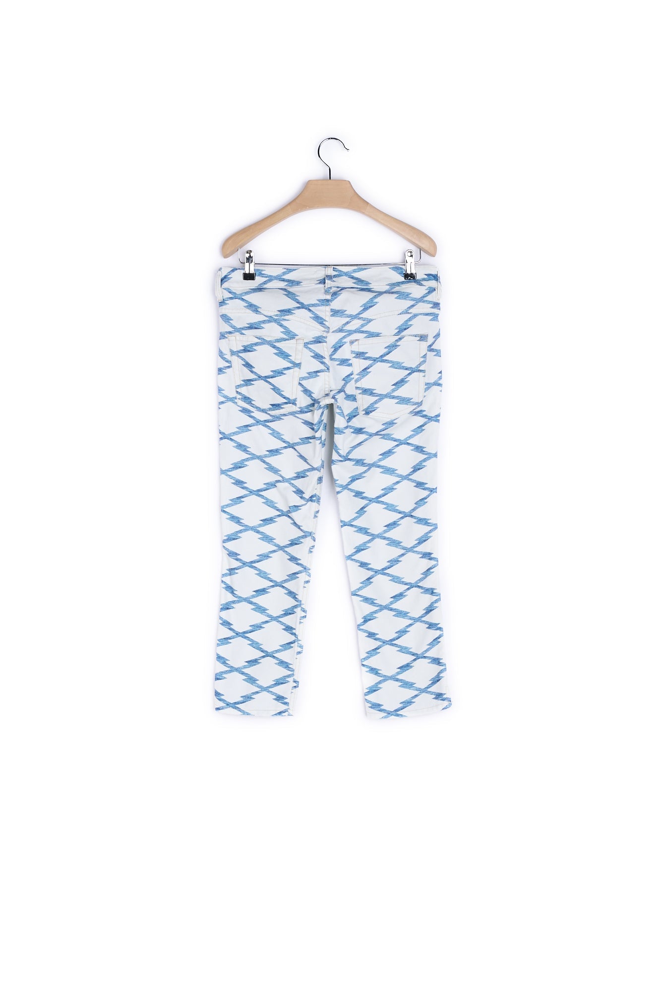 Jean imprimé coupe droite - 38 Faume - seconde main