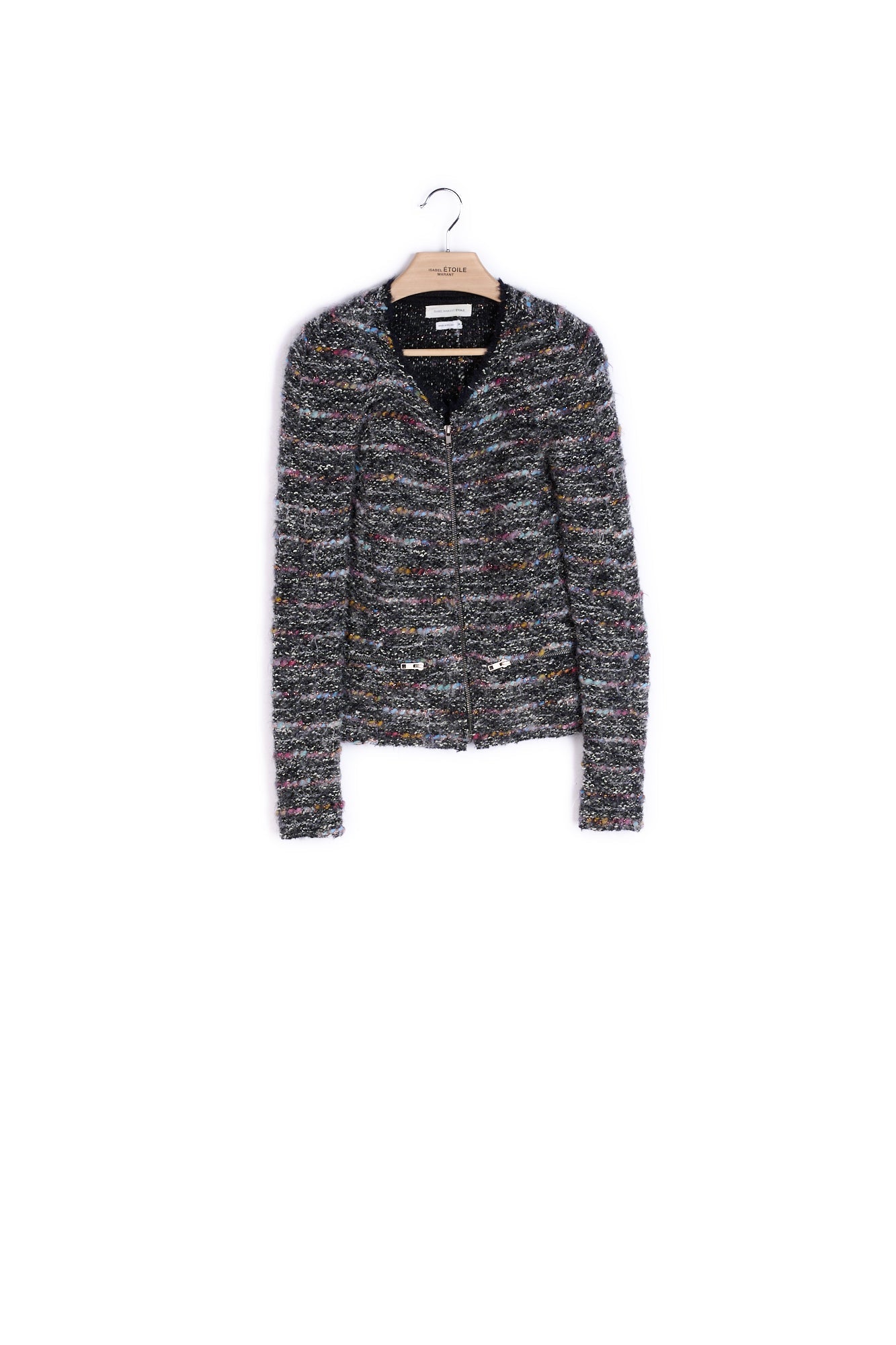 Veste manches longues laine et alpaga - 38 Faume - seconde main