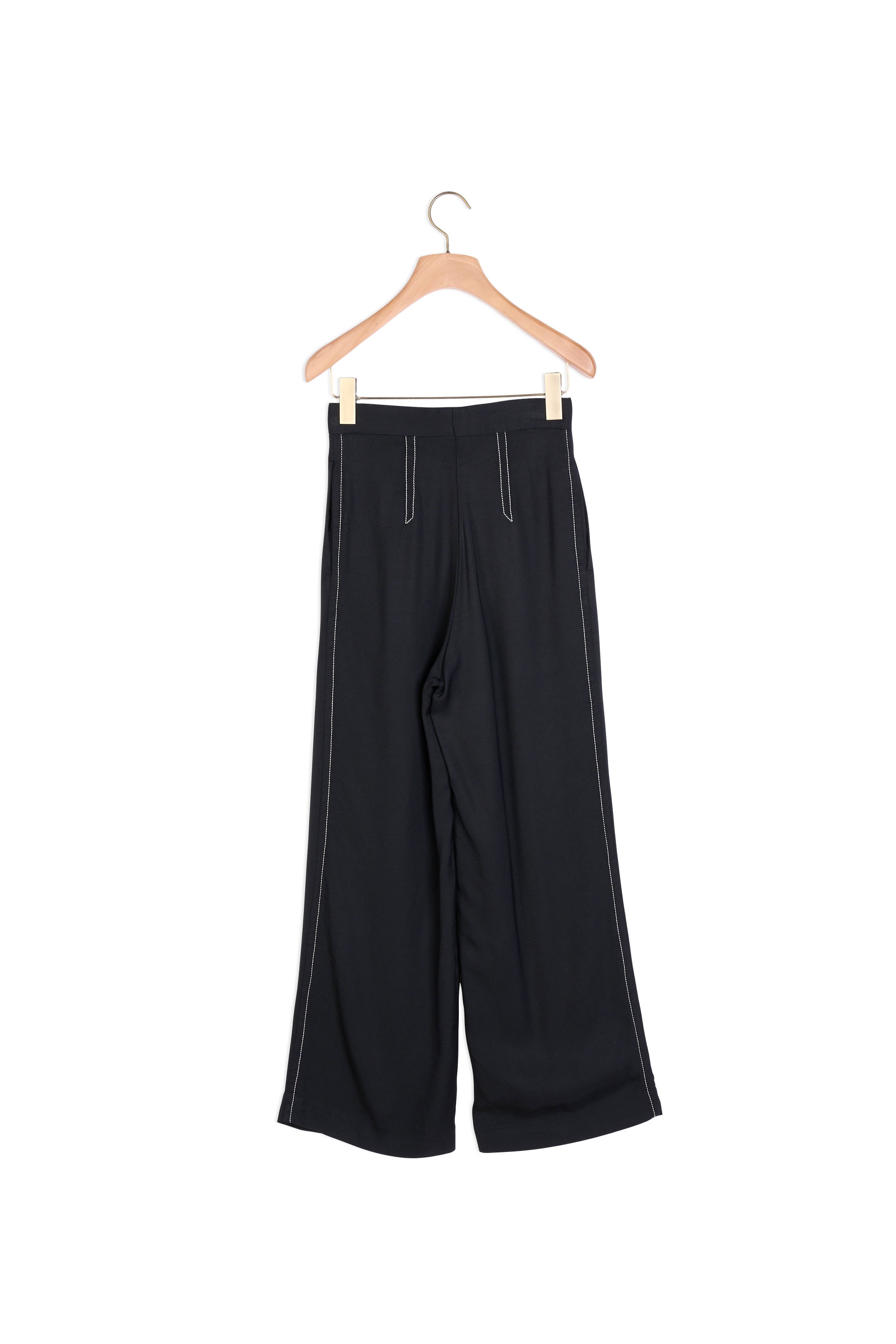Pantalon de tailleur avec surpiqures Faume - seconde main