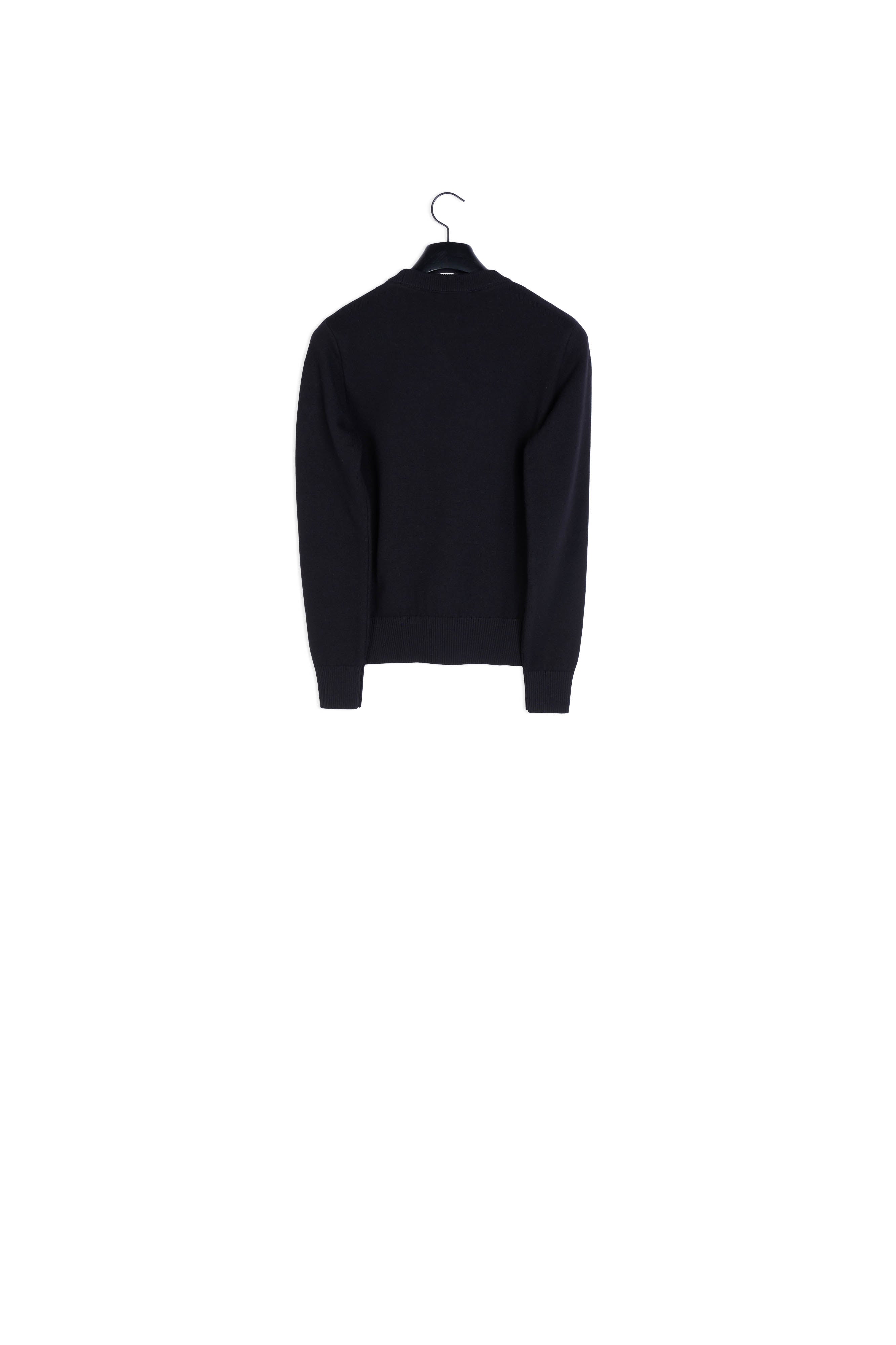 Pull Col Rond Oversize Ami De Coeur Intarsia Faume - seconde main