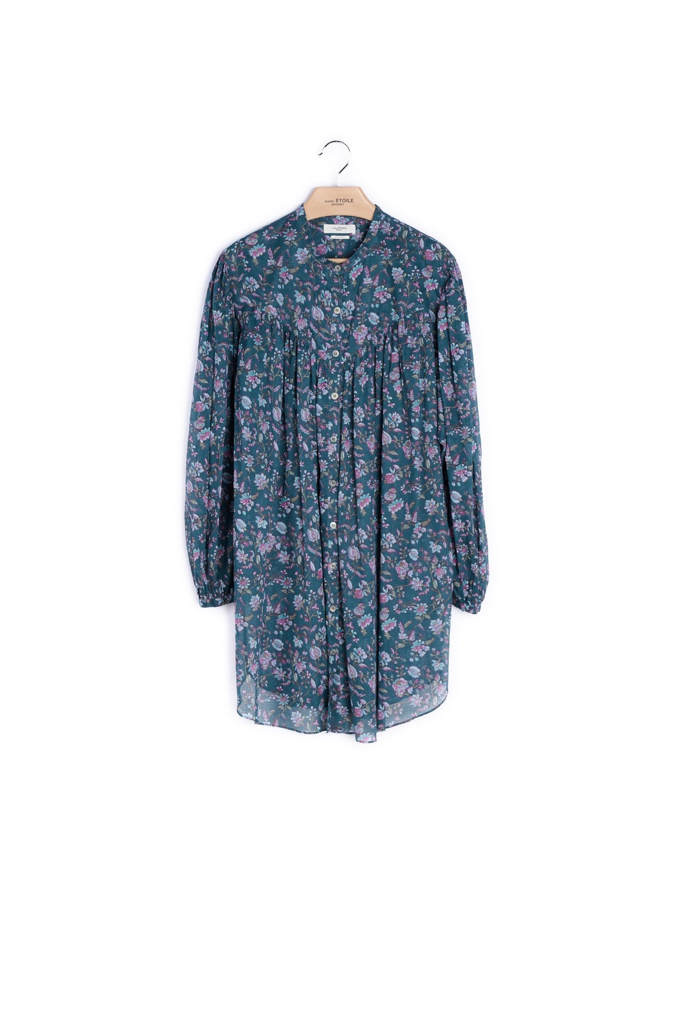 Robe boutonnée à manches longues en coton- 40 Faume - seconde main