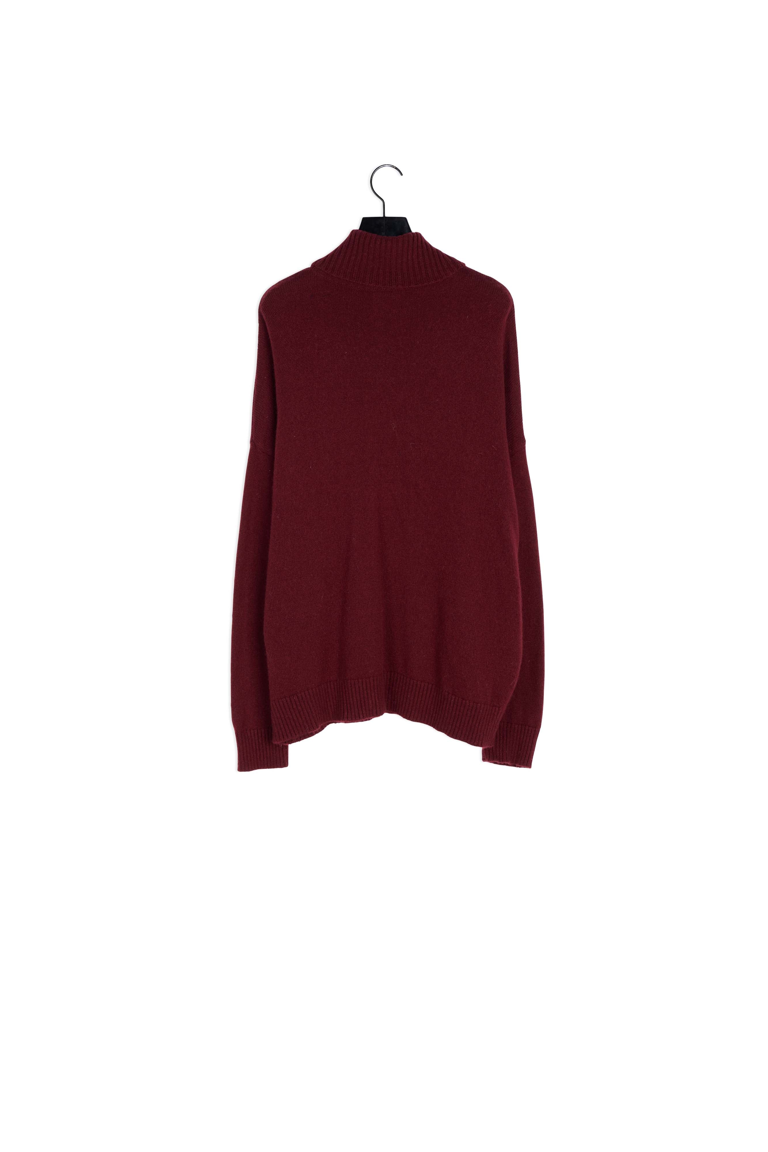 Pull col roulé bordeaux Faume - seconde main