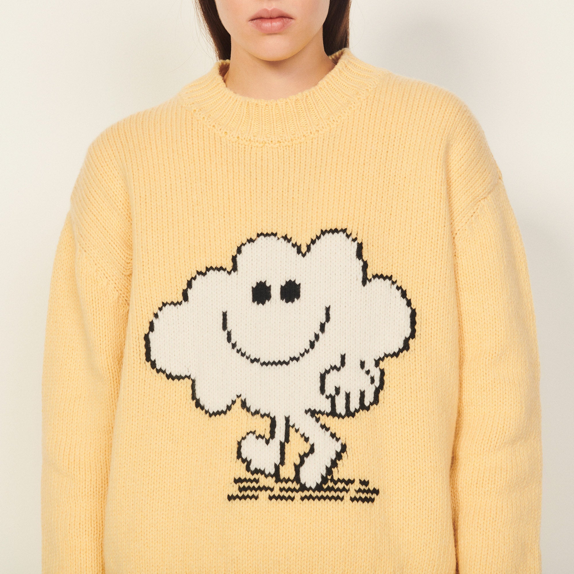 PULL Jaune Pâle Faume - seconde main