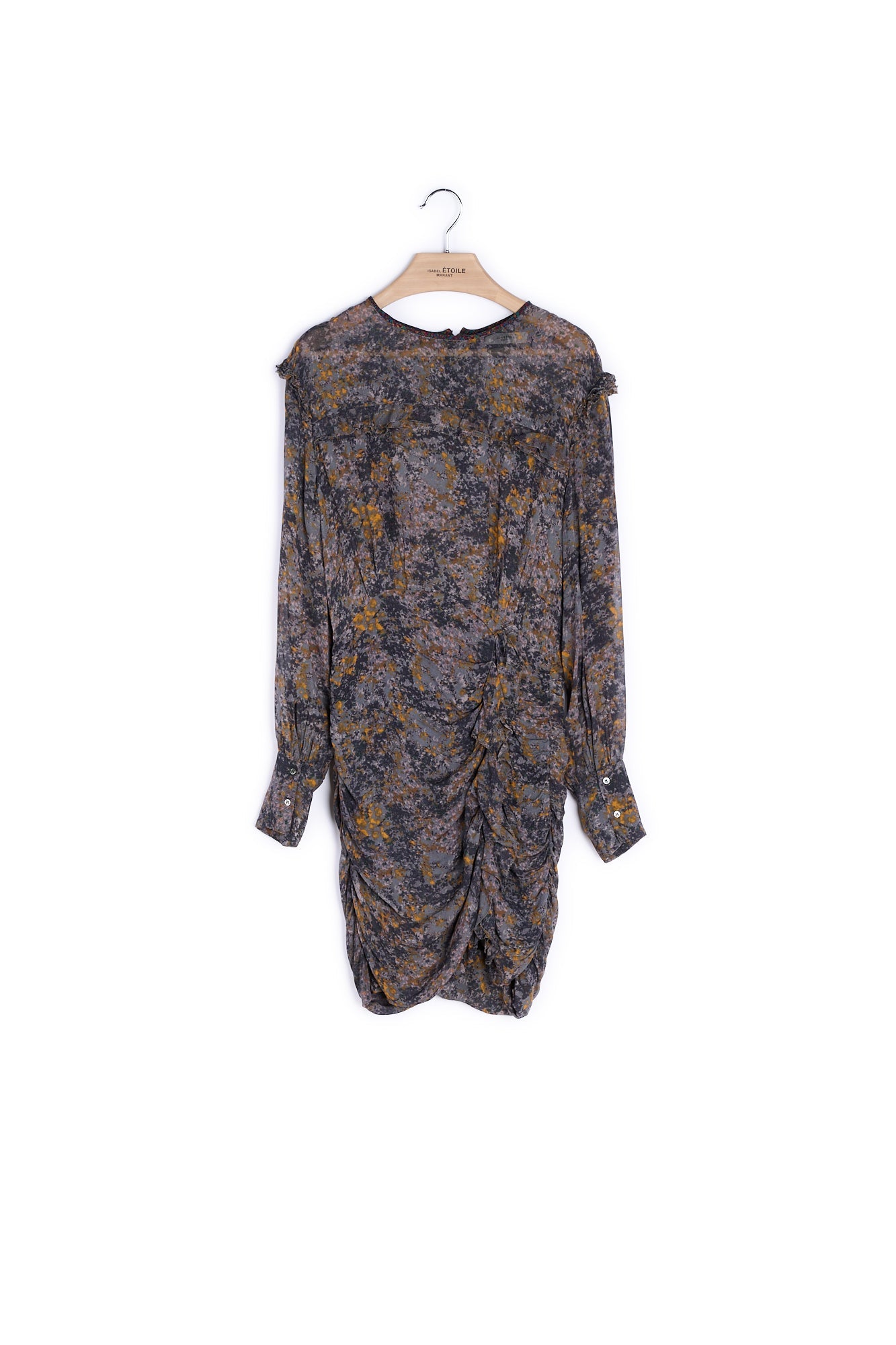 Robe courte col rond manches longues - 38 Faume - seconde main