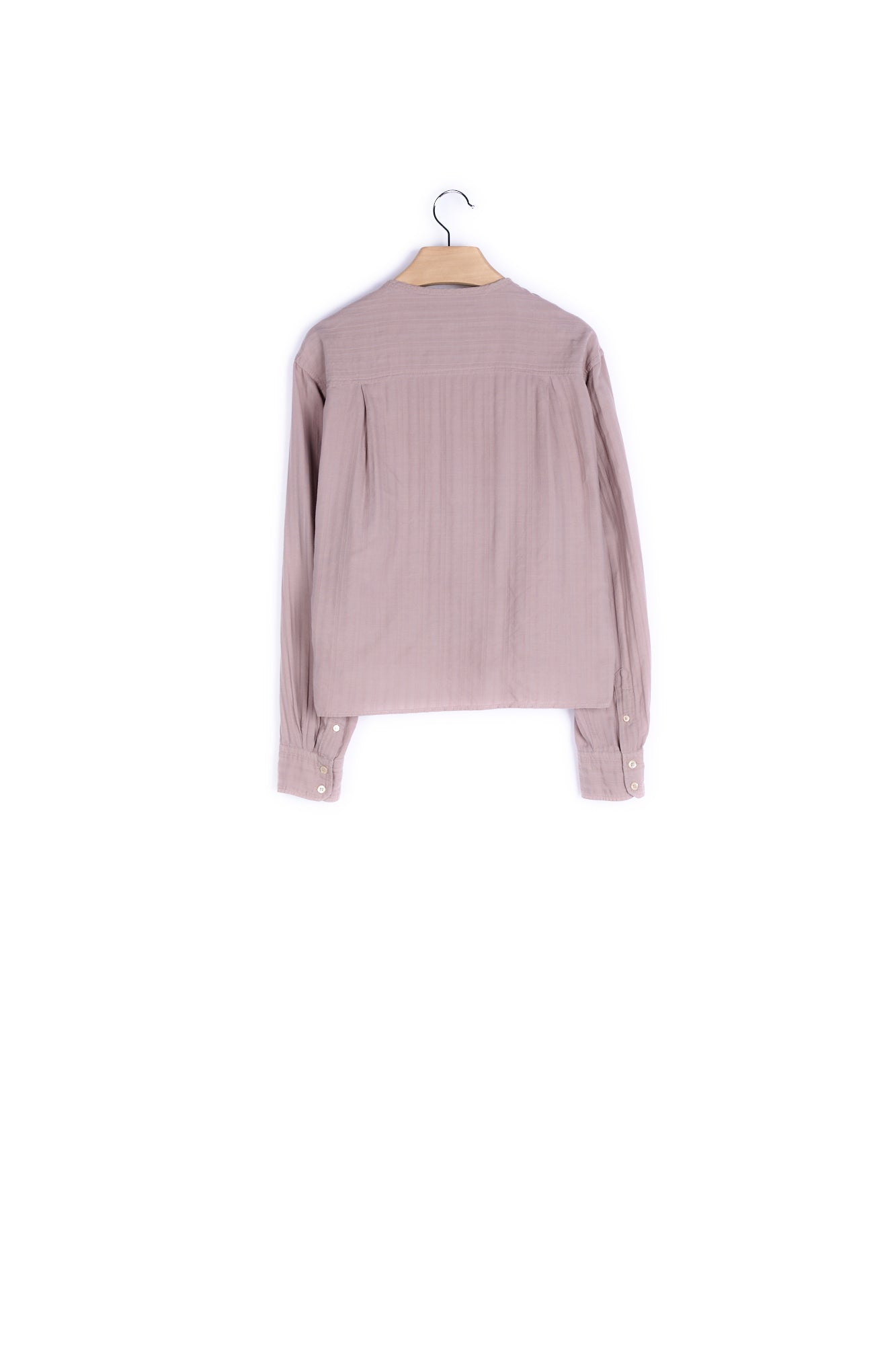 Chemise effet plissé col rond manches longues - 36 Faume - seconde main