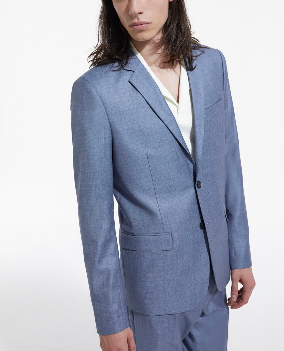 Veste habillée bleu ciel trois poches Faume - seconde main