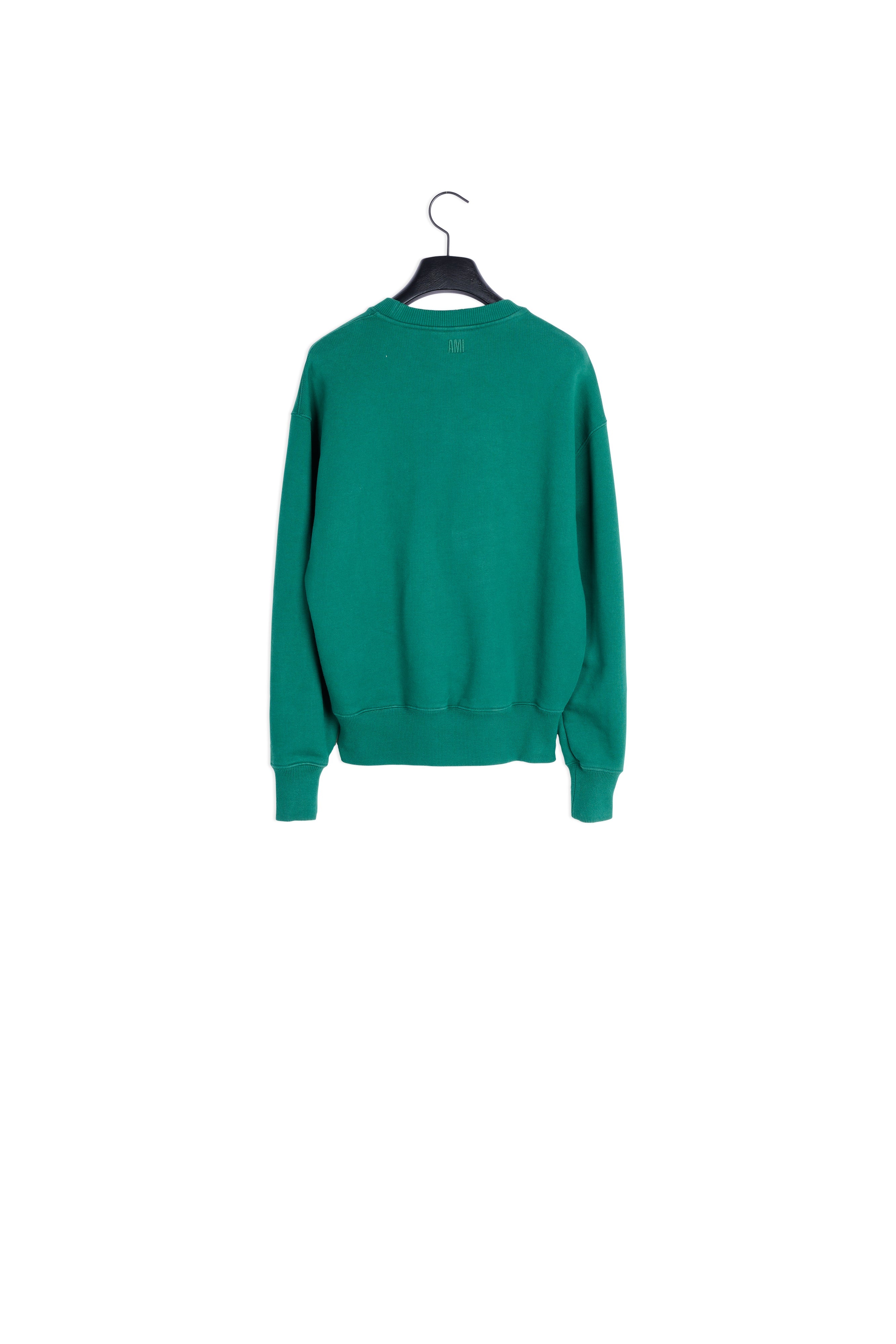 Sweatshirt Broderie Ami De Coeur Ton Sur Ton Faume - seconde main