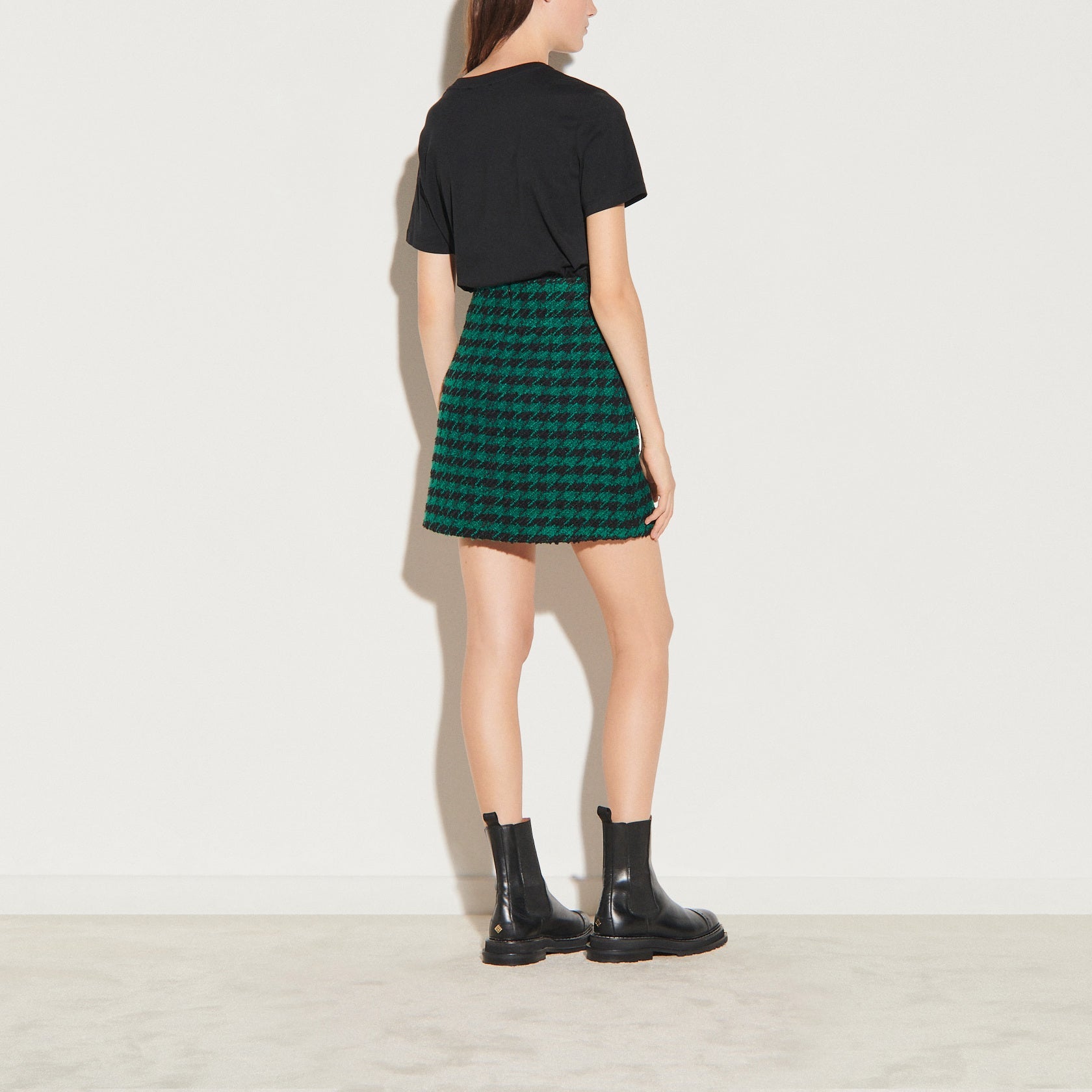 Jupe courte en tweed Faume - seconde main