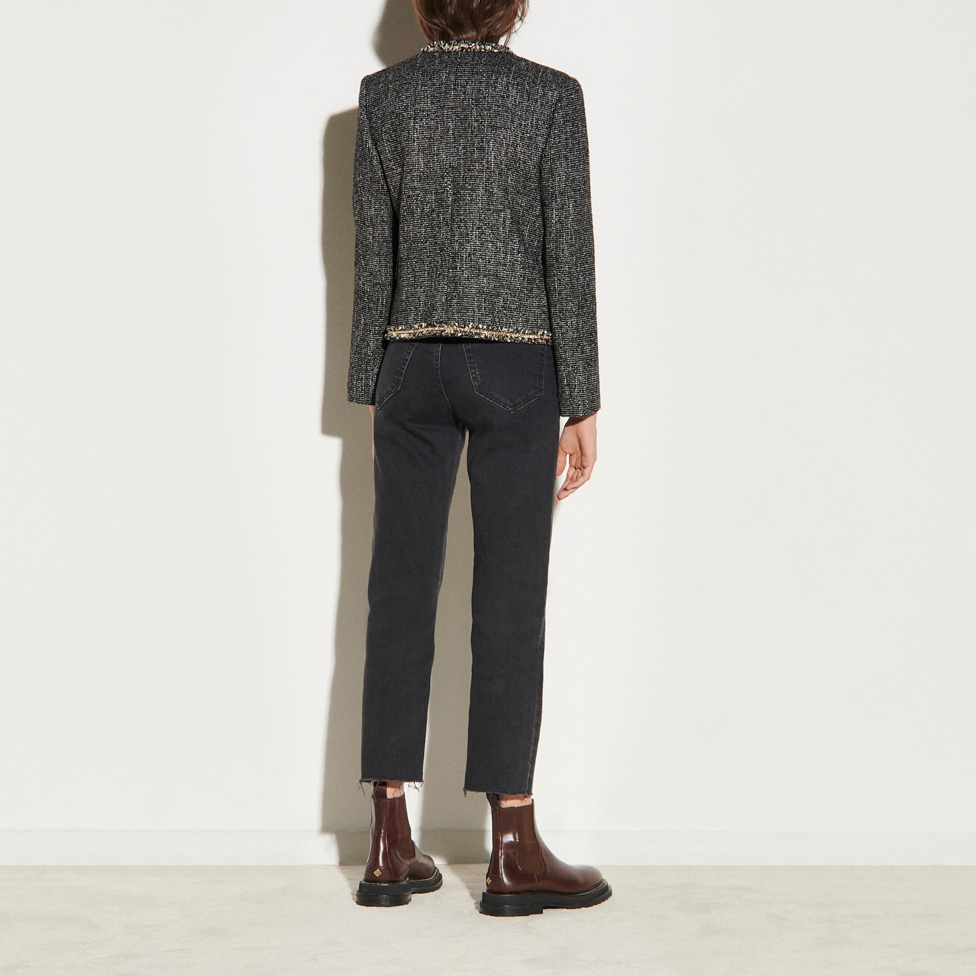 Veste courte en tweed Faume - seconde main