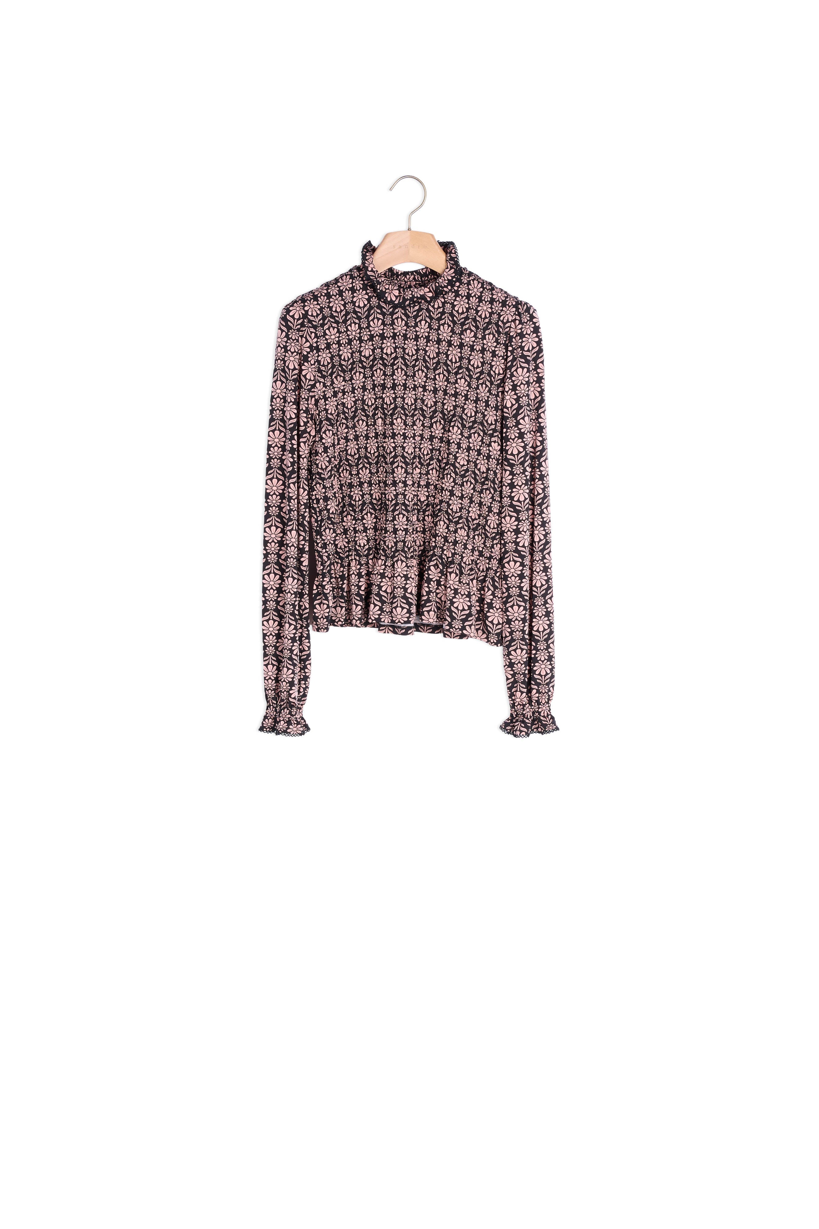 TEE SHIRT Noir / Rose Faume - seconde main