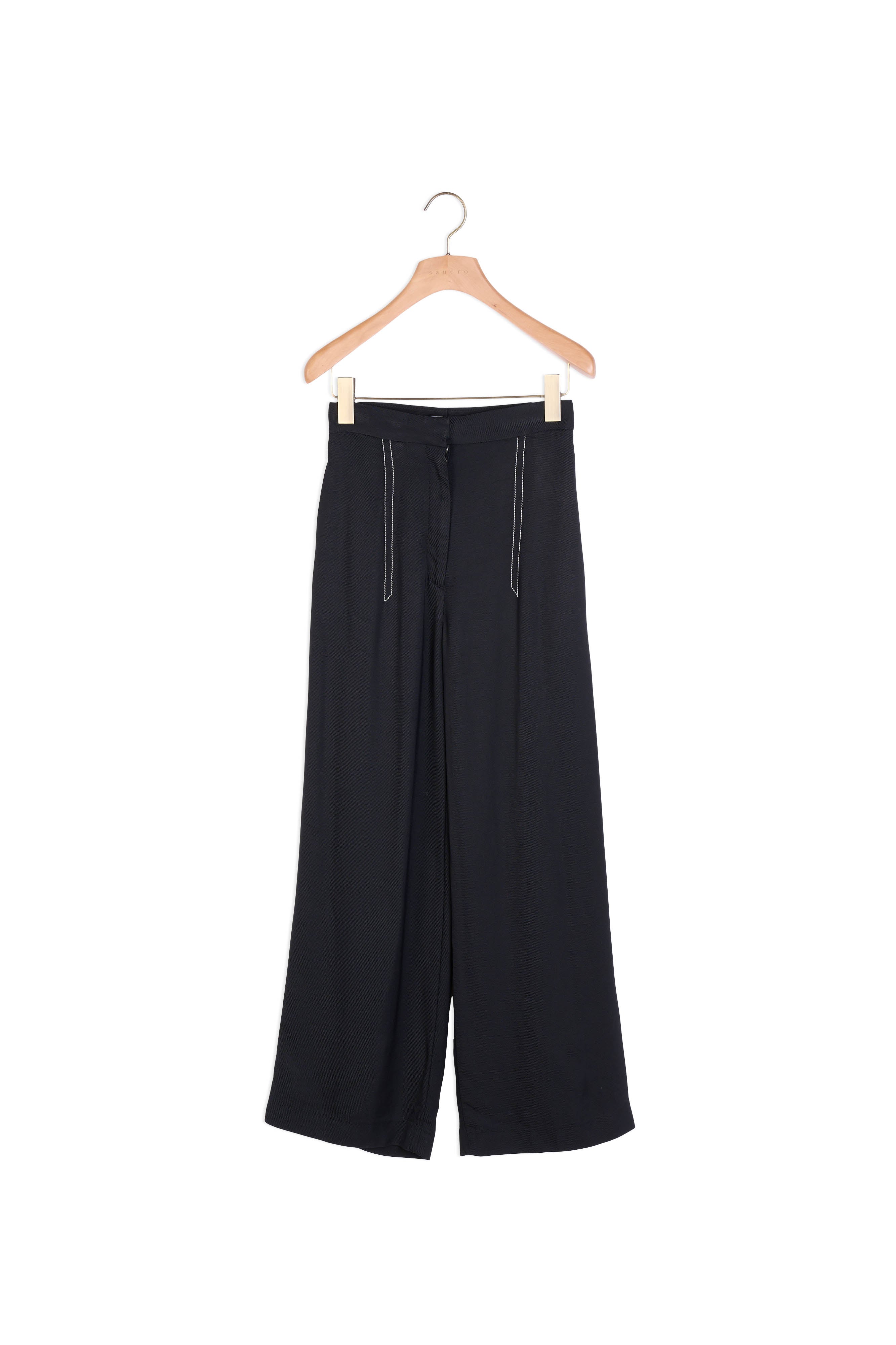 Pantalon de tailleur avec surpiqures Faume - seconde main