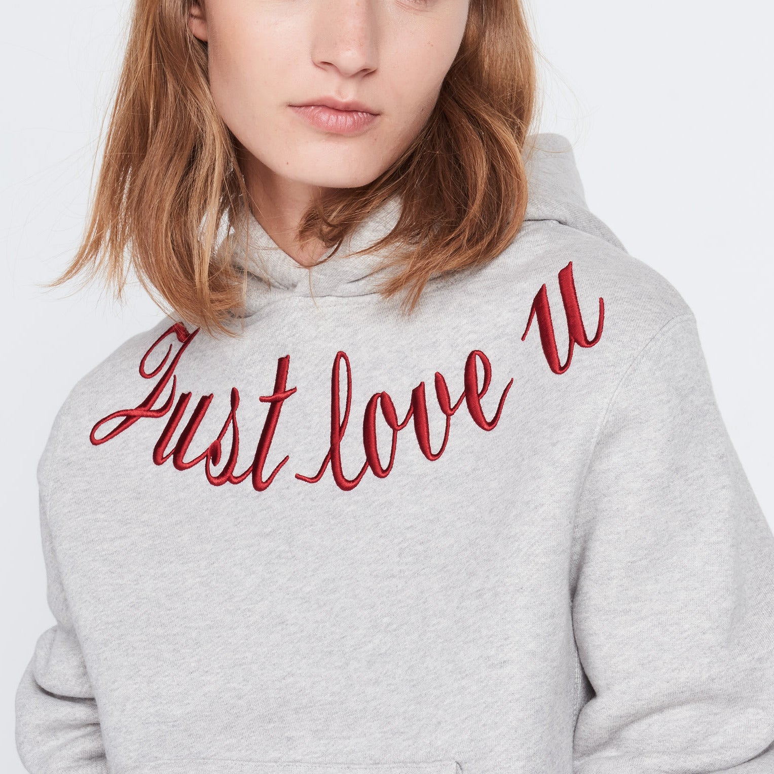 Pull à capuche en coton avec broderie Faume - seconde main