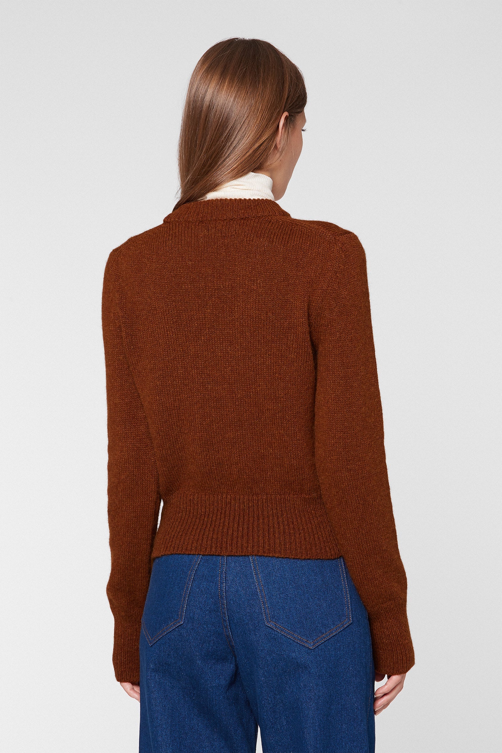 Pull Col Rond Faume - seconde main