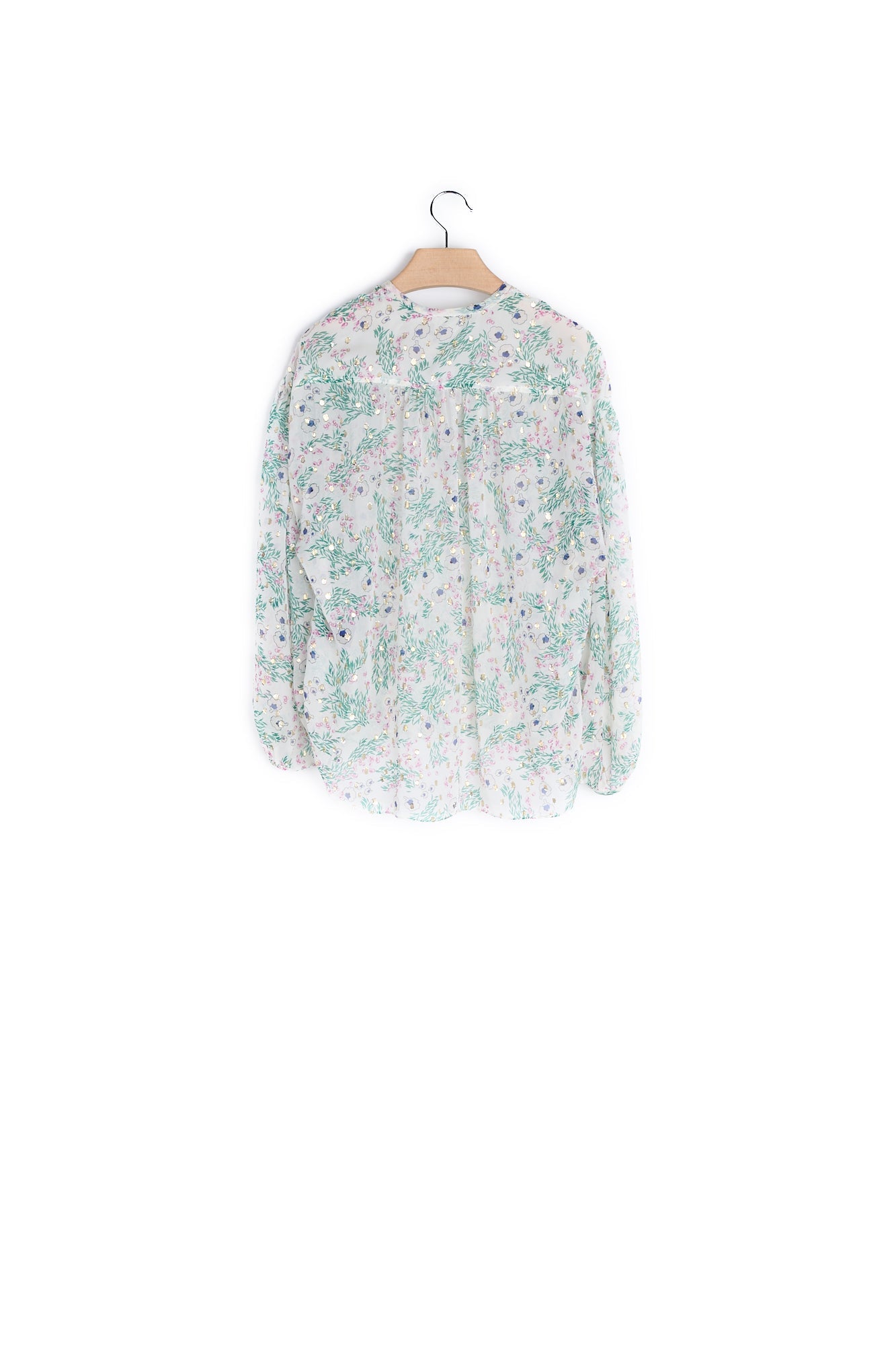 Haut Fleuri Soie - 38 Faume - seconde main