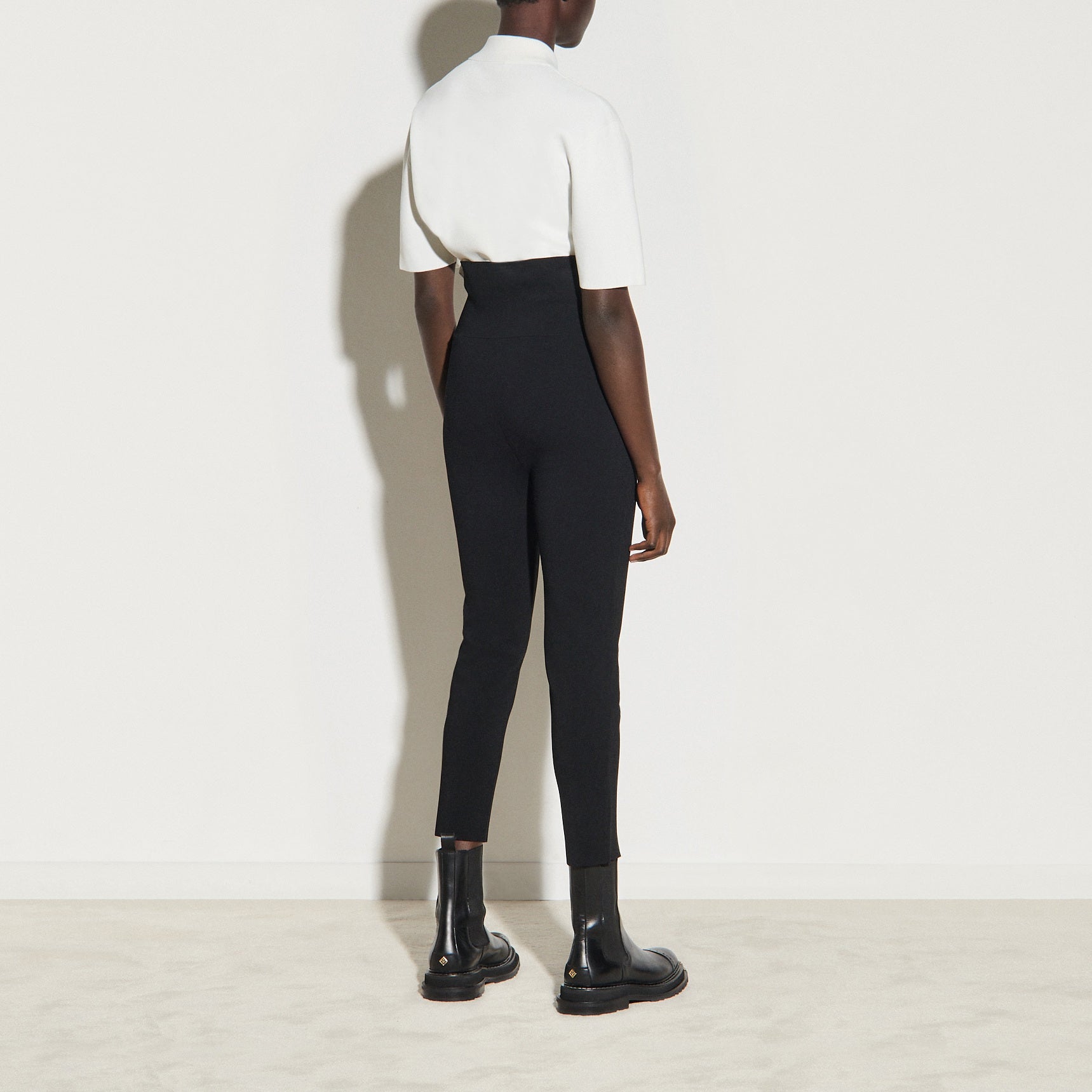 Legging en maille avec petites fentes Faume - seconde main