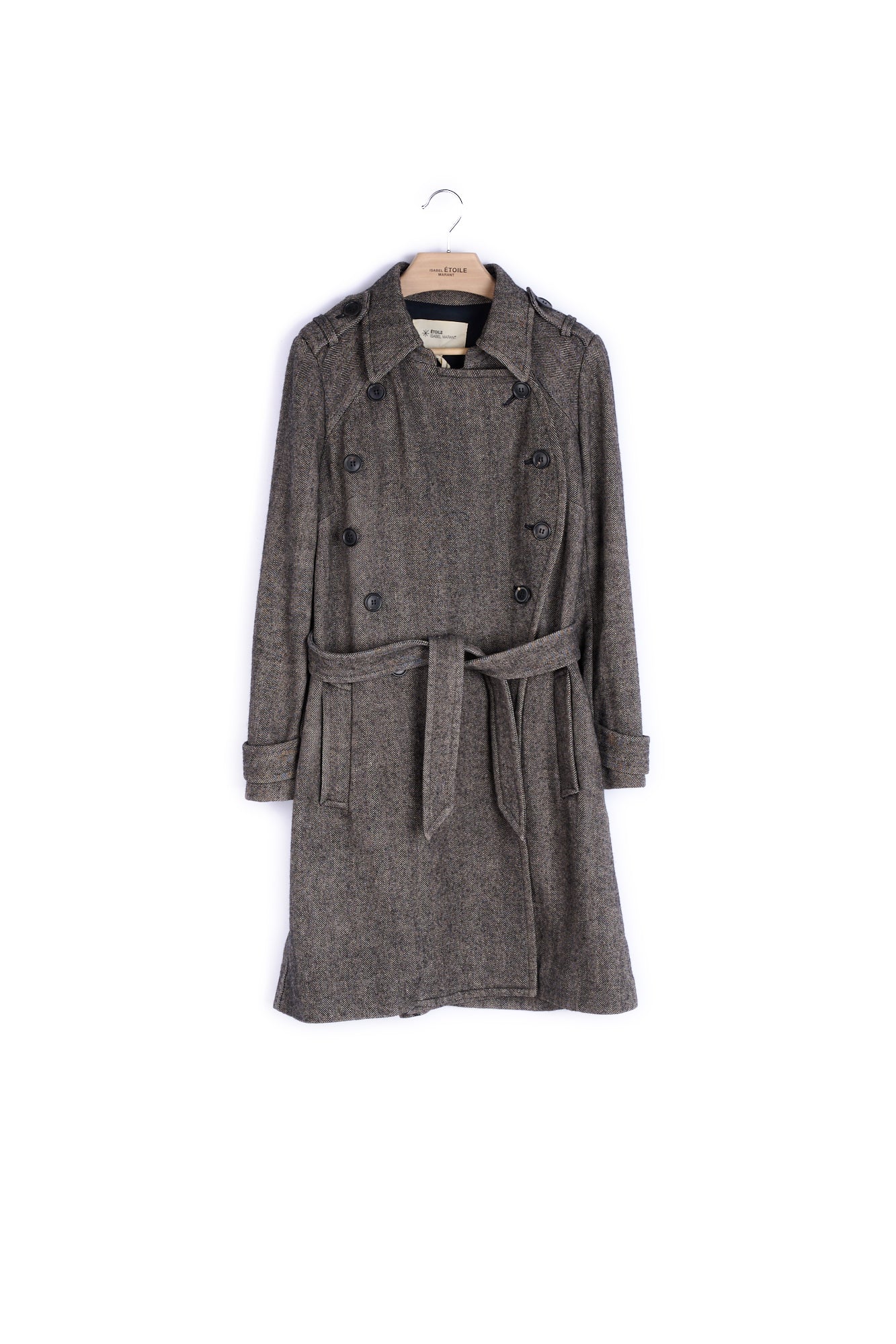 Manteau Lin et Laine - 38 Faume - seconde main