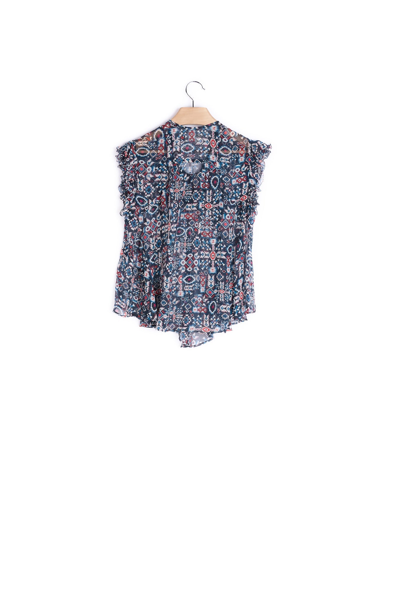 Haut sans manches Soie - 36 Faume - seconde main