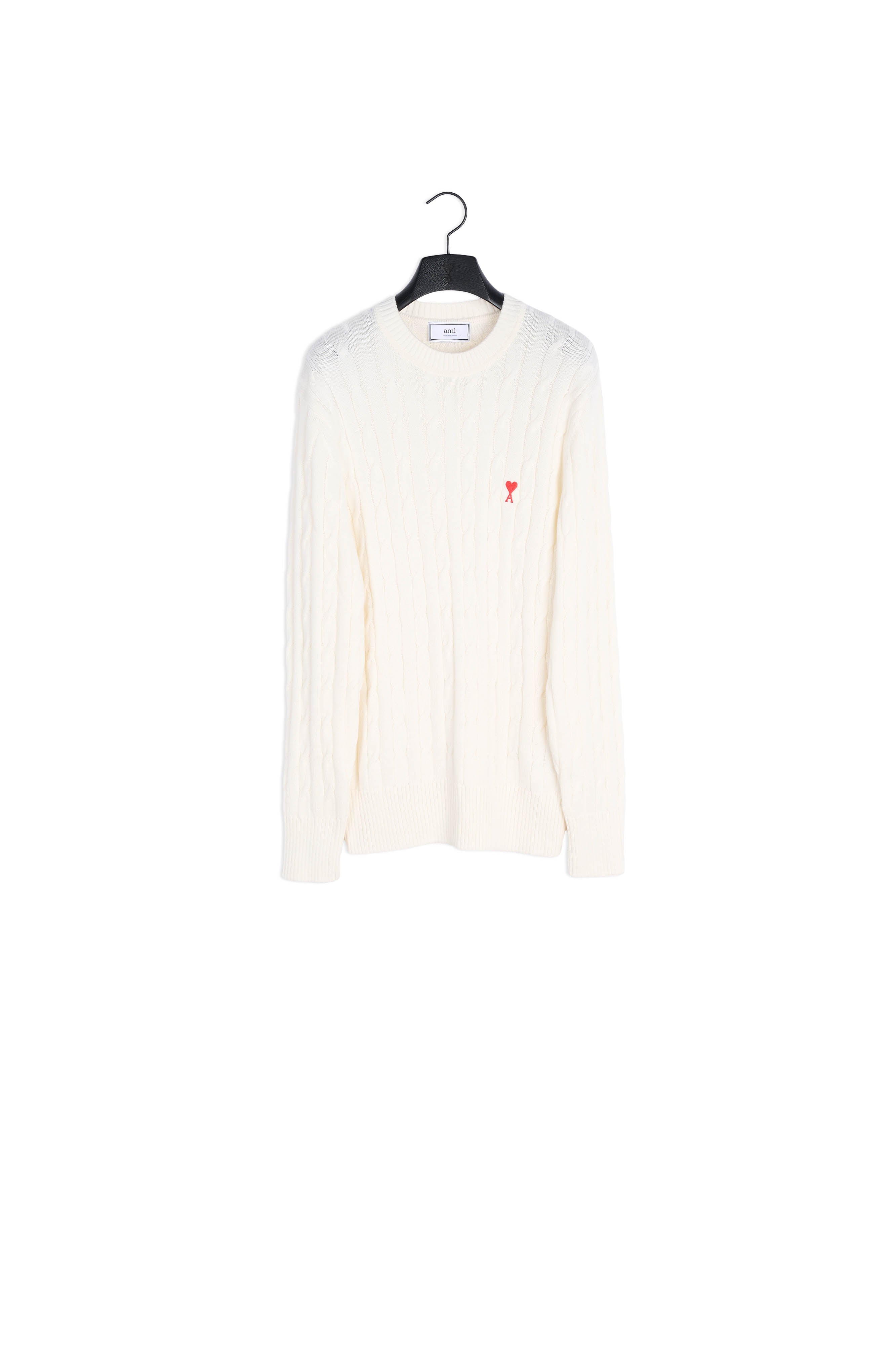 Pull Torsades Ami De Coeur Faume - seconde main