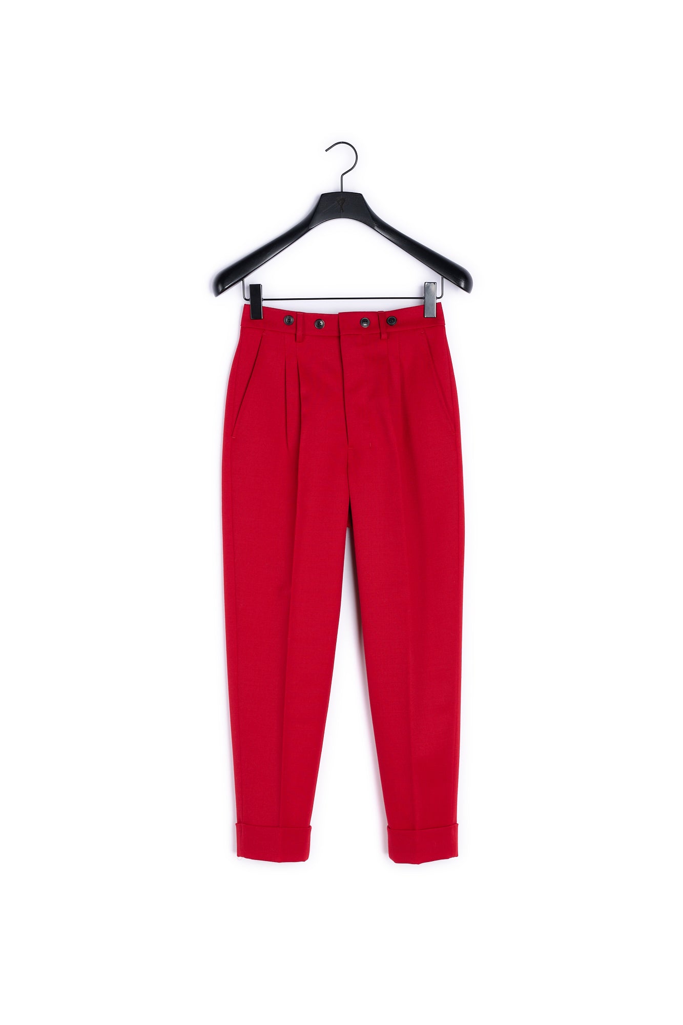 Pantalon Carotte A Pinces Faume - seconde main