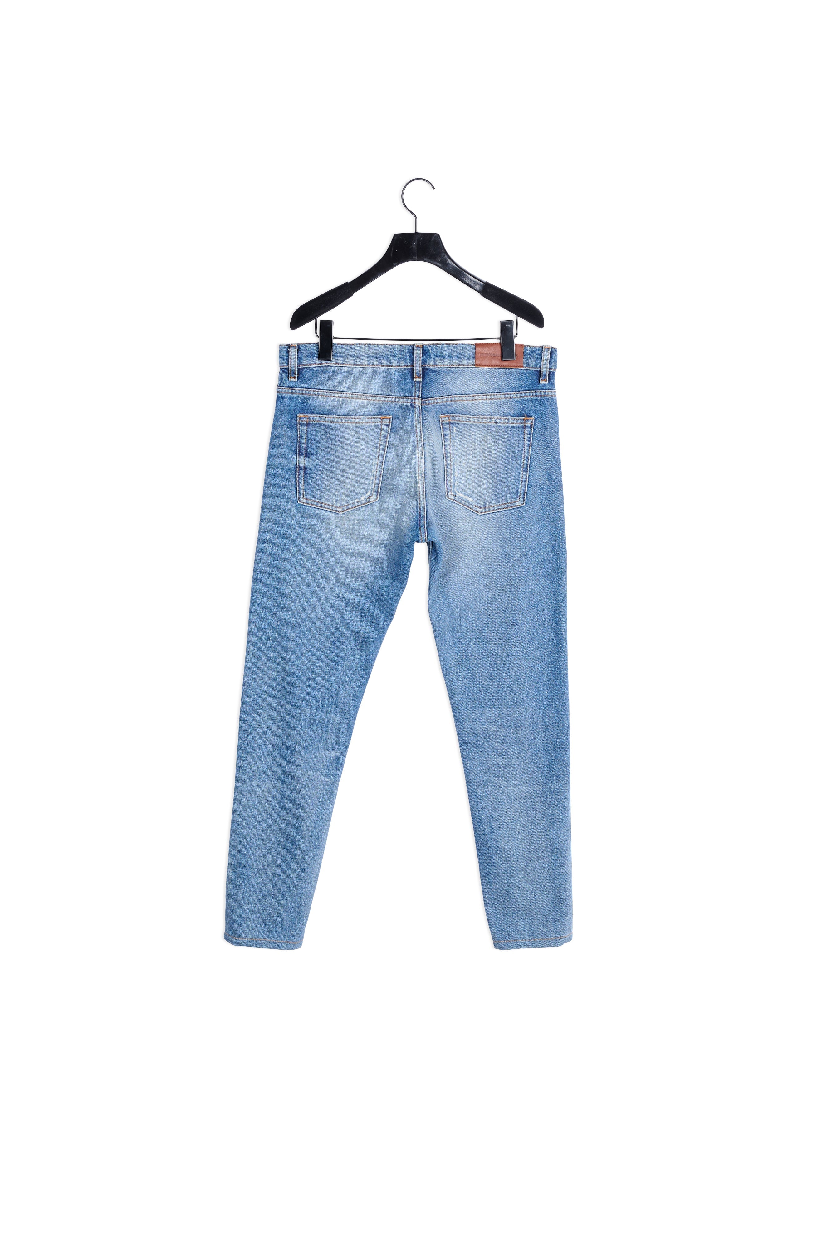 Produits Jean bleu clair lavé détails destroy Faume - seconde main
