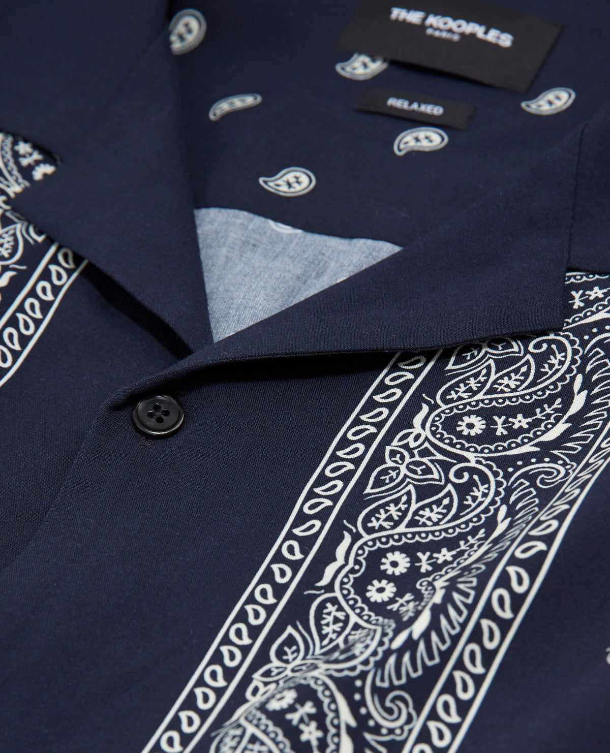 Chemise marine imprimé bandana Faume - seconde main