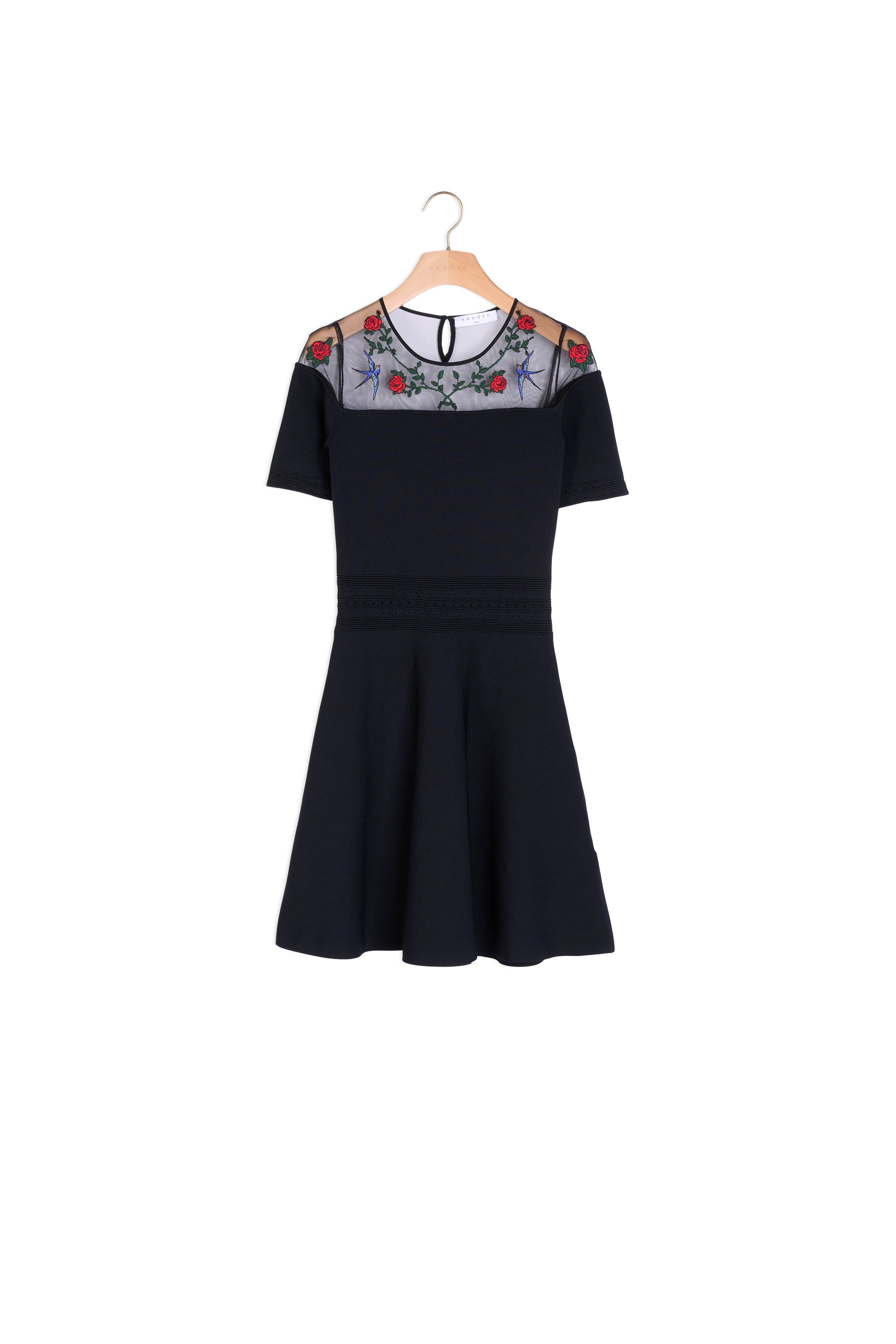 Robe en maille avec broderies Faume - seconde main