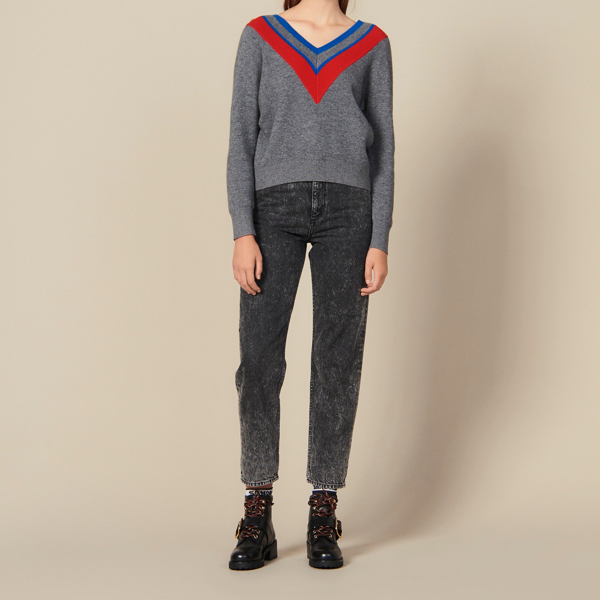 Pull décolleté avec galon Faume - seconde main