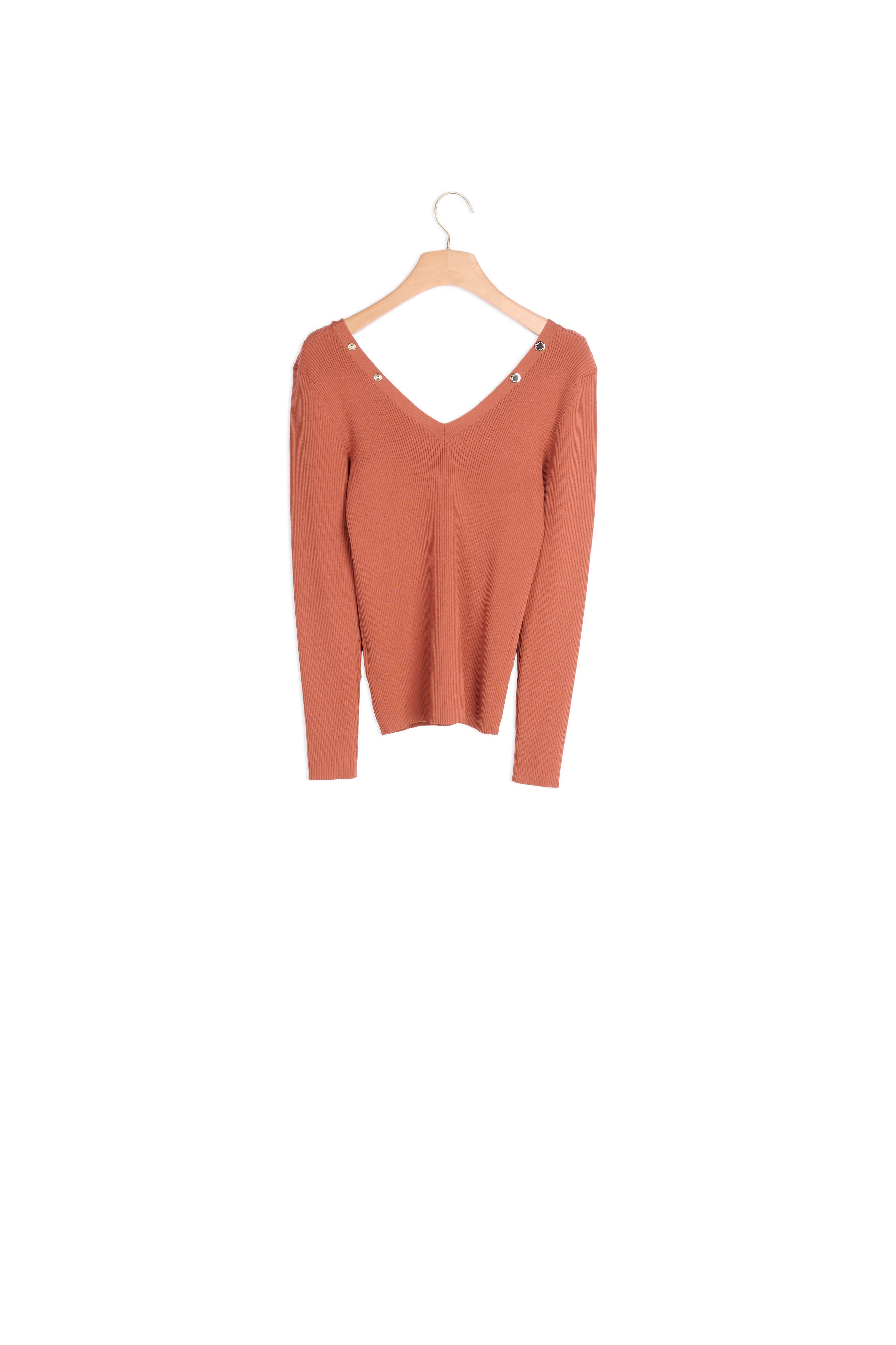 Pull orné de pressions siglées Faume - seconde main