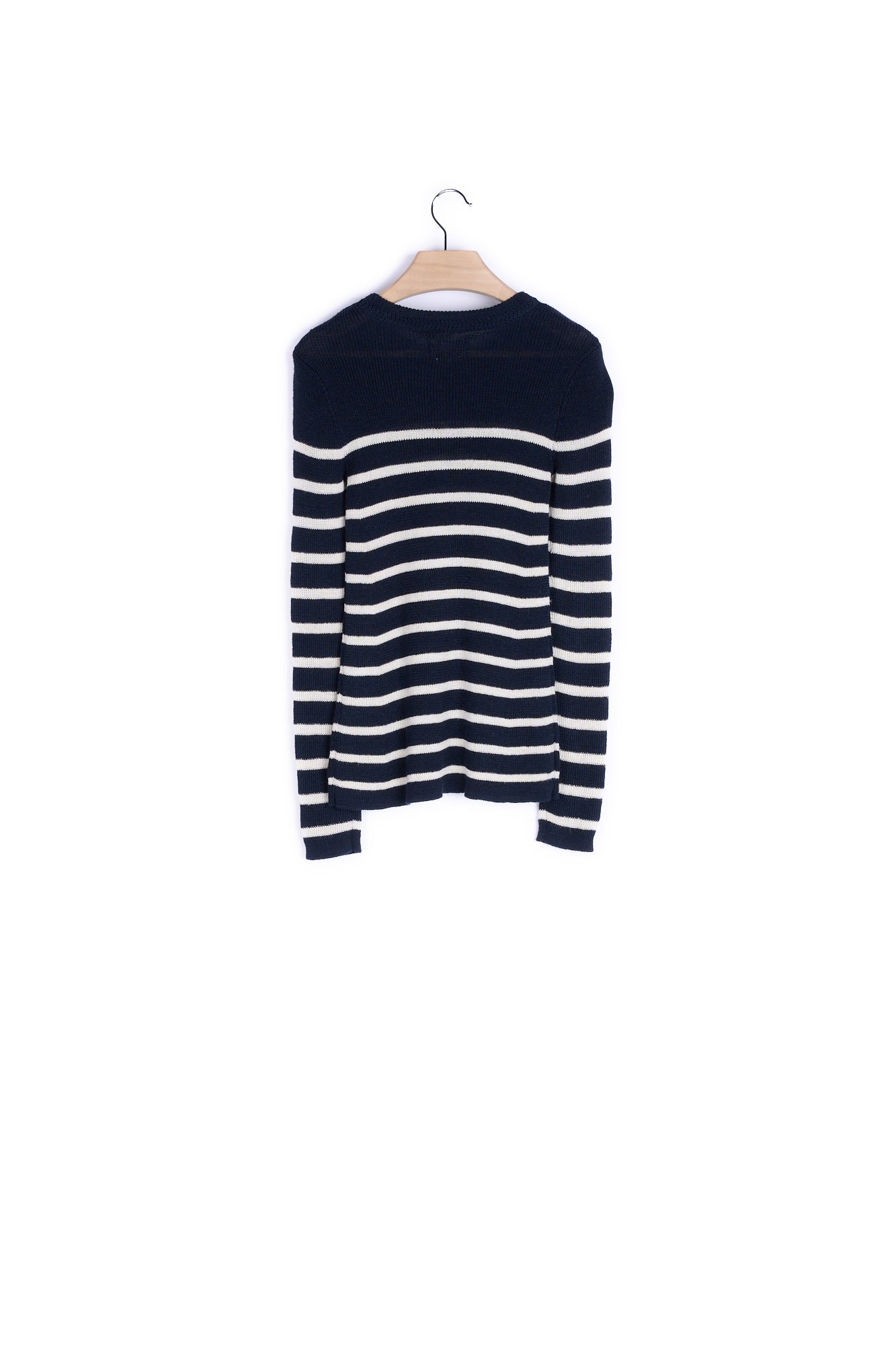 Pull Marin coton et lin manches longues - 36 Faume - seconde main