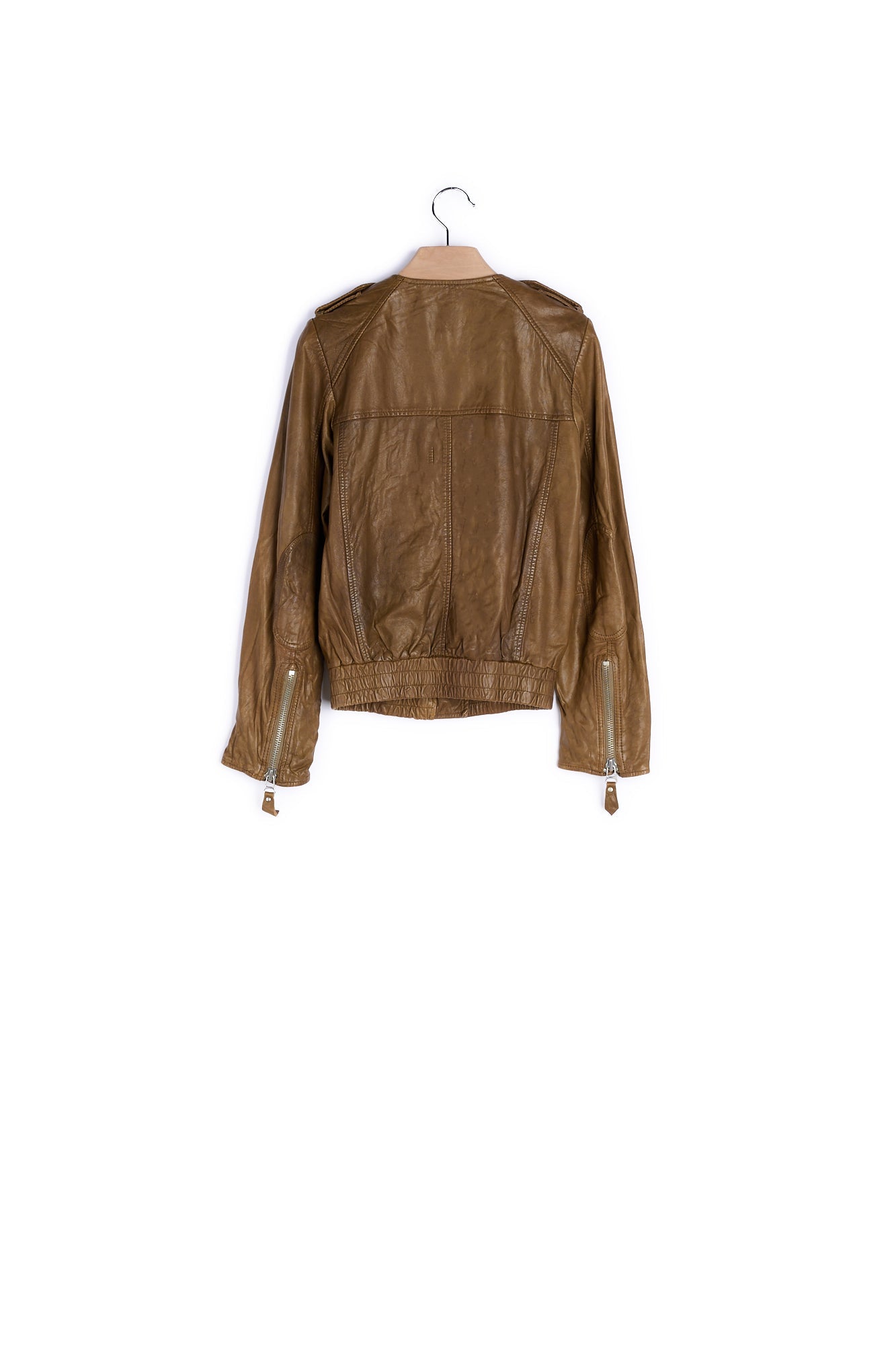 Veste manches longues cuir - 36 Faume - seconde main