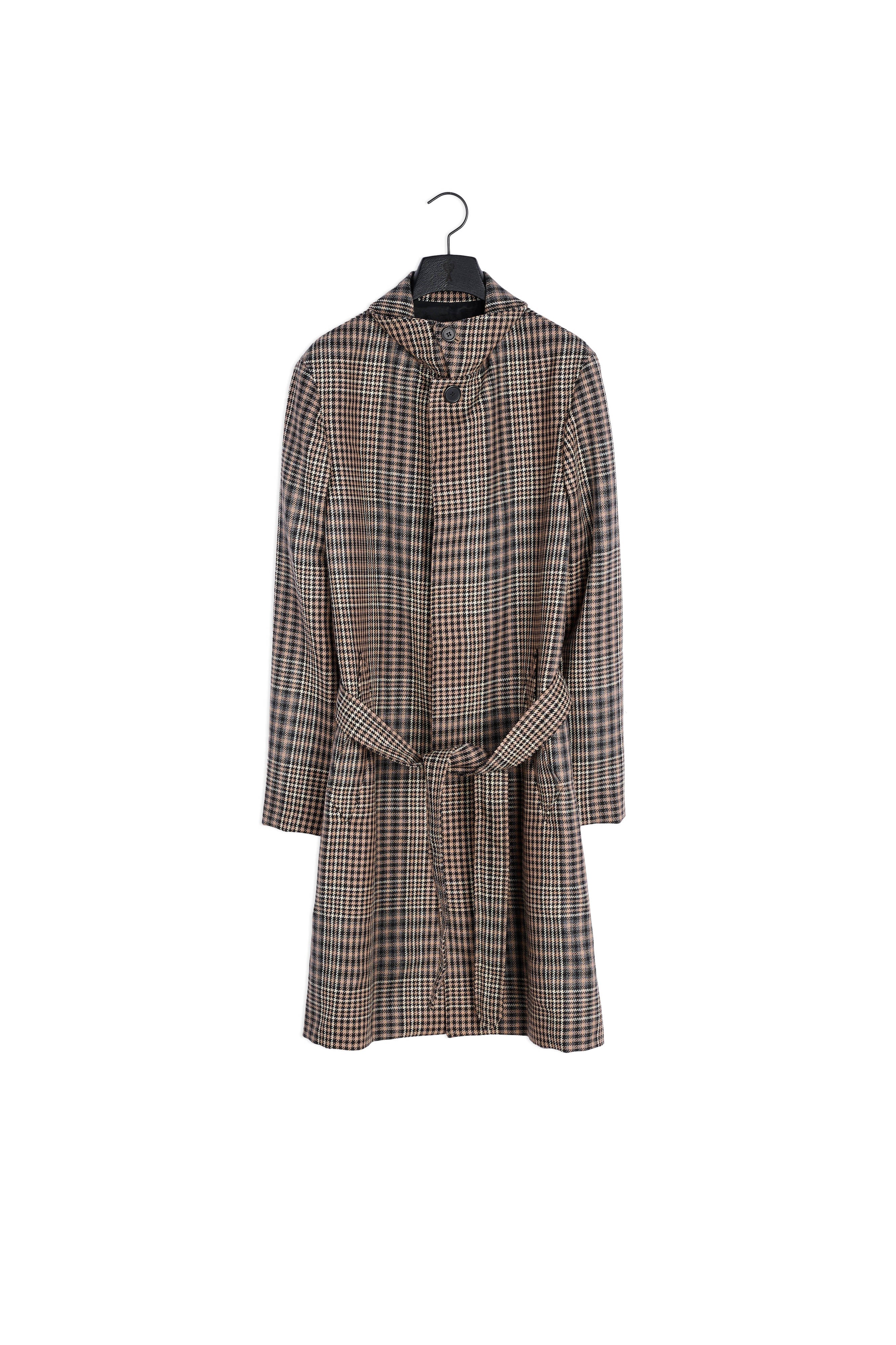 Manteau Droit Ceinturé Faume - seconde main