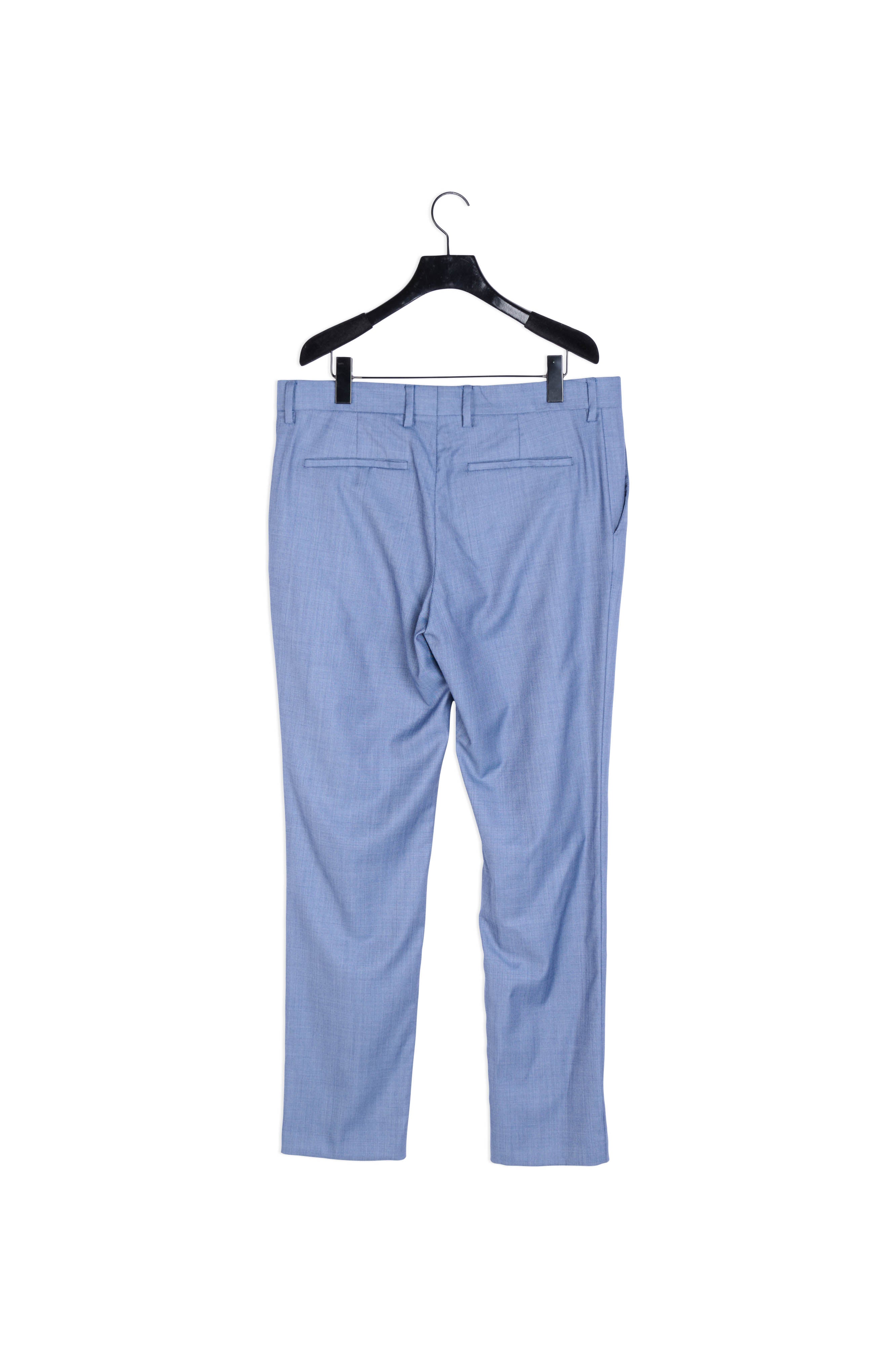 Pantalon costume laine bleu clair ajusté Faume - seconde main