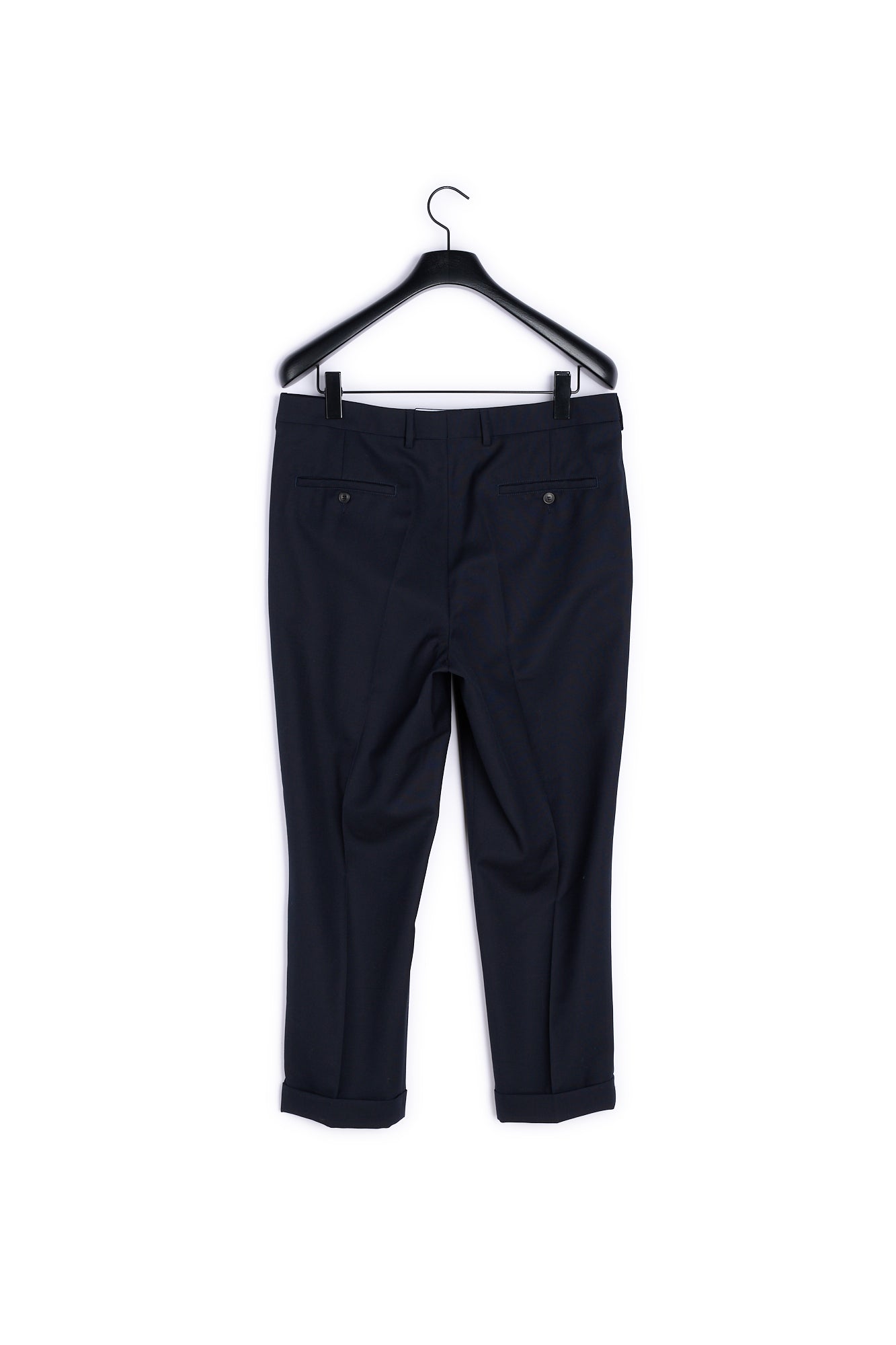 Pantalon Carotte À Plis Faume - seconde main