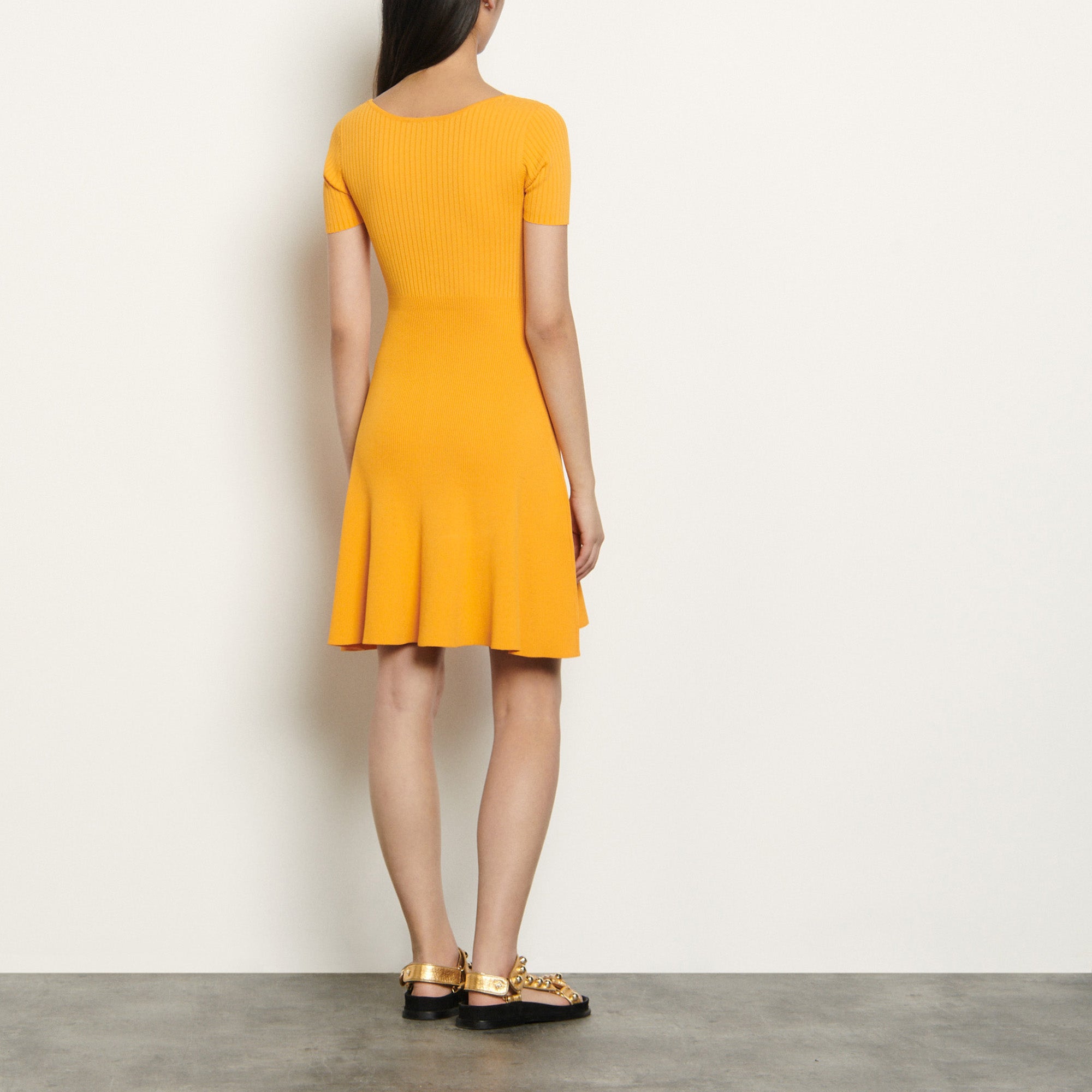 Robe courte en maille côtelée Faume - seconde main