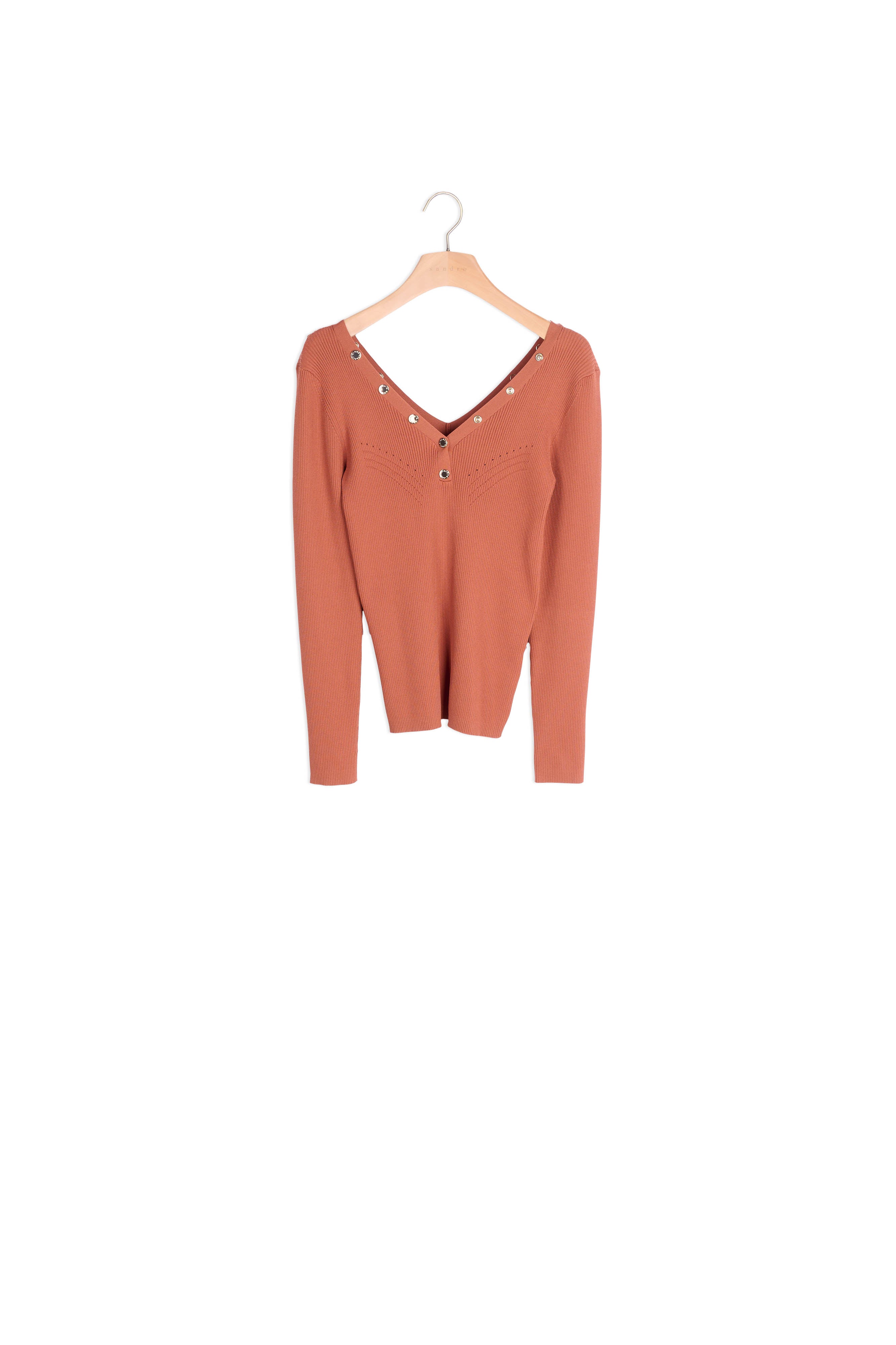 Pull orné de pressions siglées Faume - seconde main