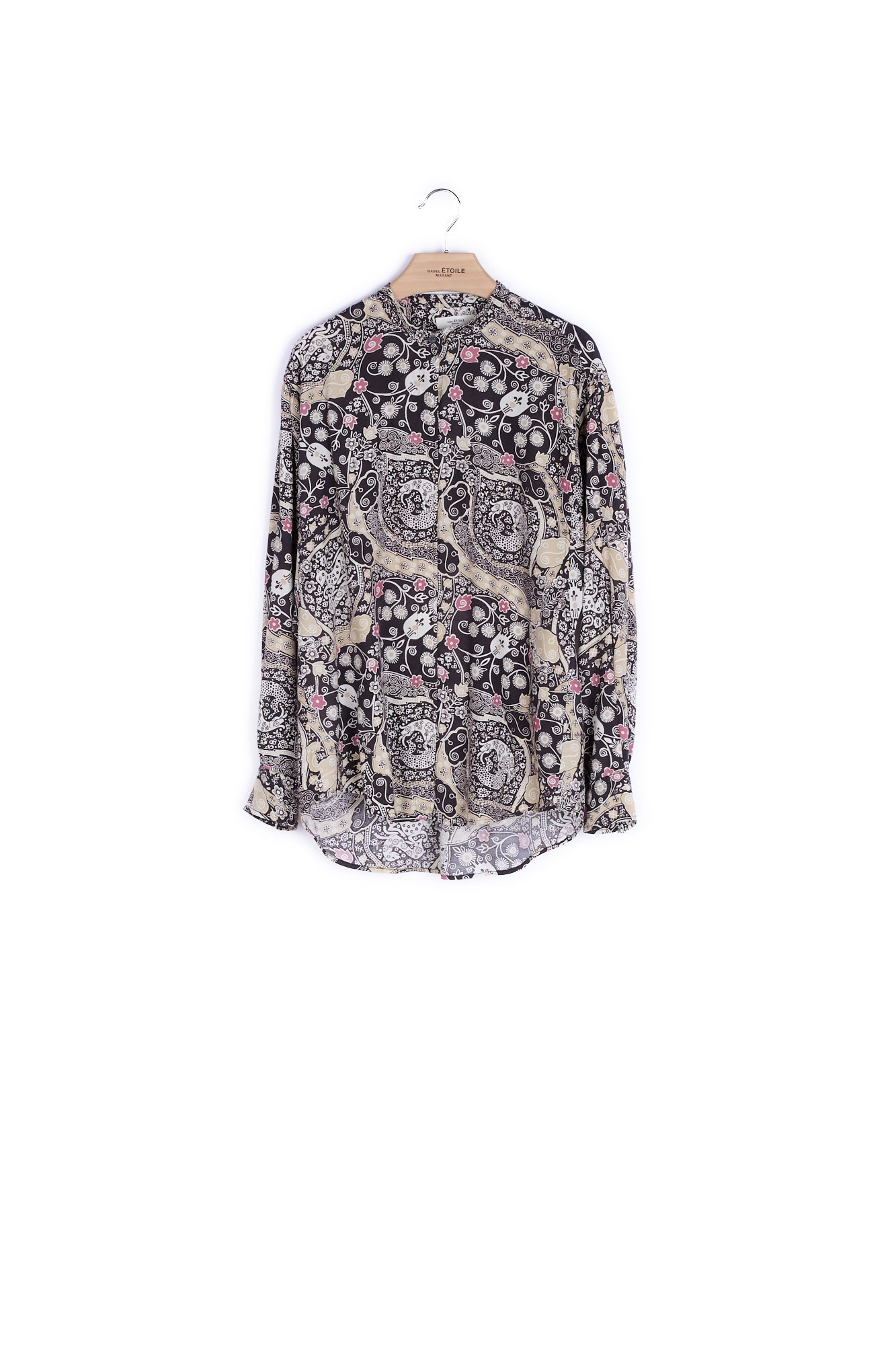 Chemise col rond manches longues - 36 Faume - seconde main