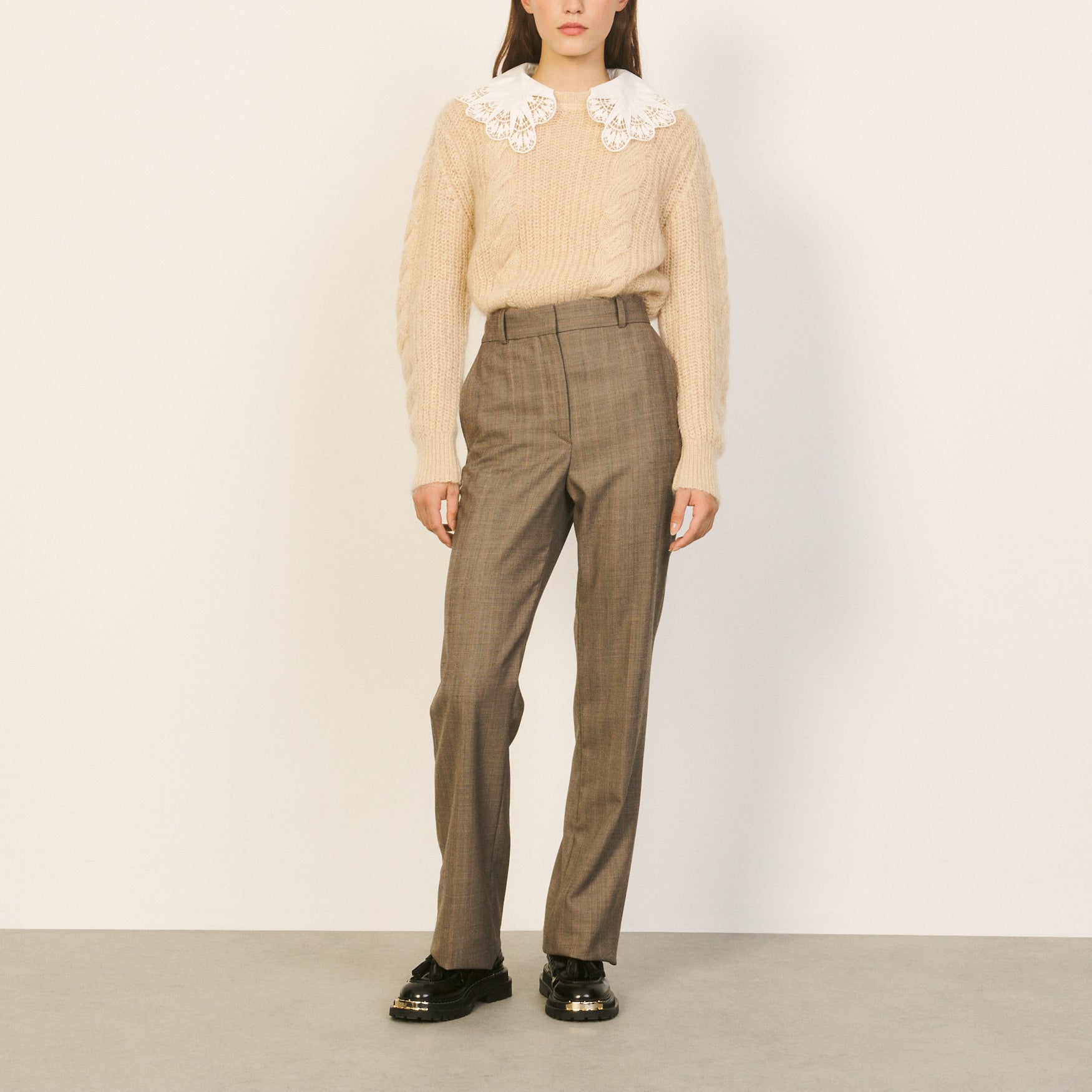 PANTALON Taupe Faume - seconde main