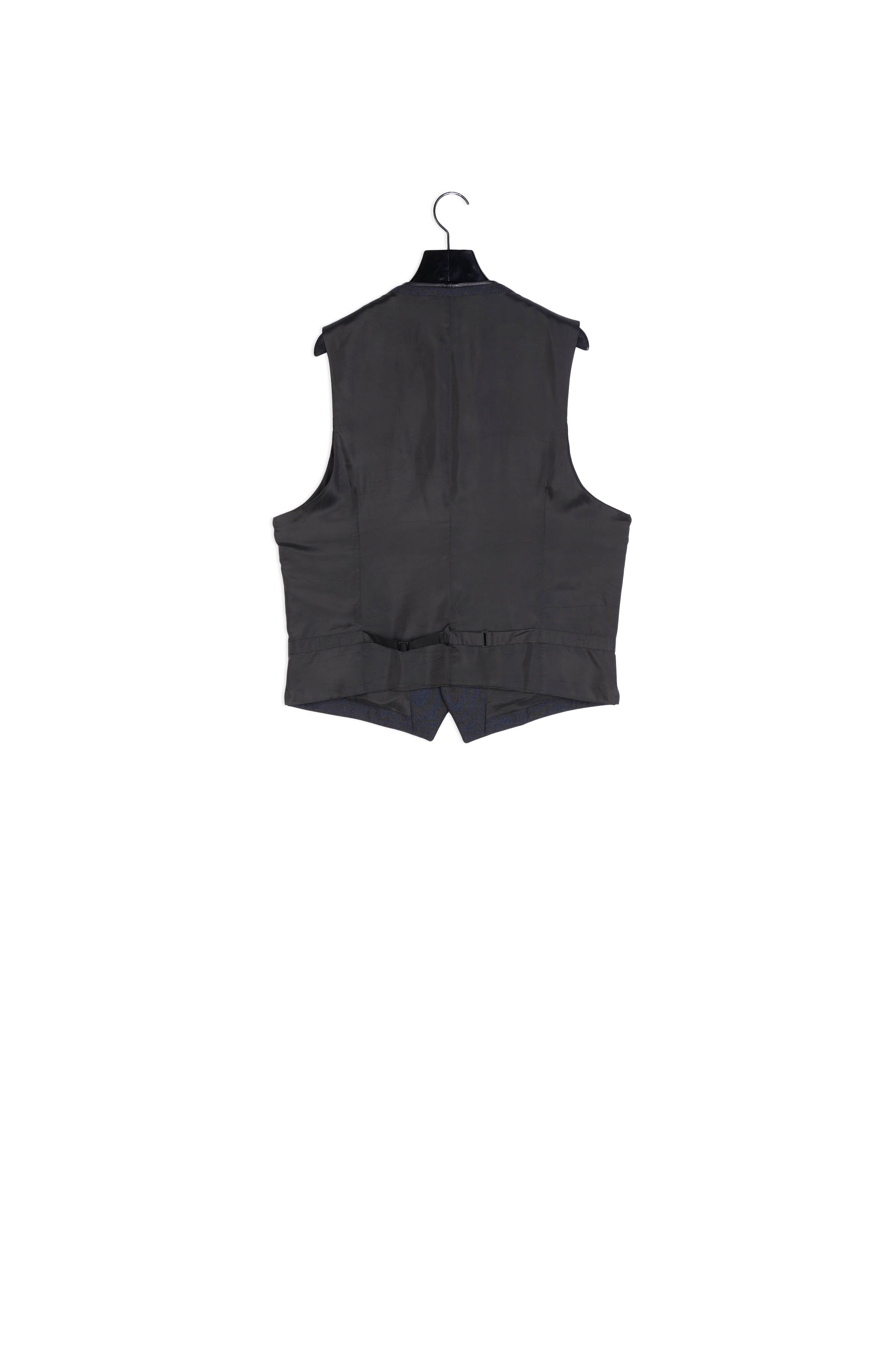 Gilet empiècement cuir Faume - seconde main