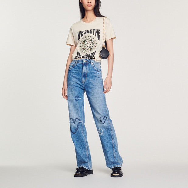 T-shirt We Are The New Hippies Faume - seconde main