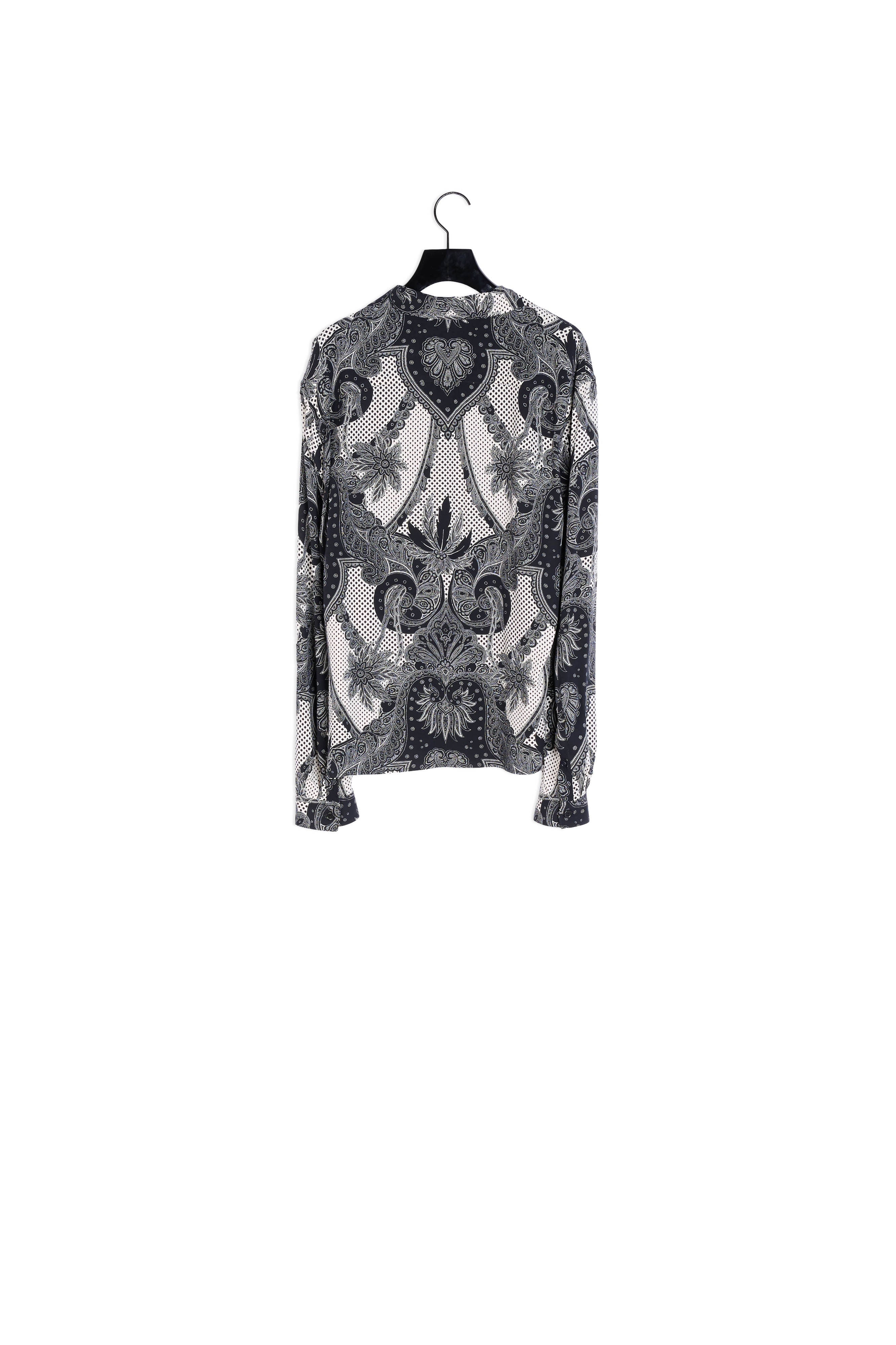 Chemise col requin noire Faume - seconde main