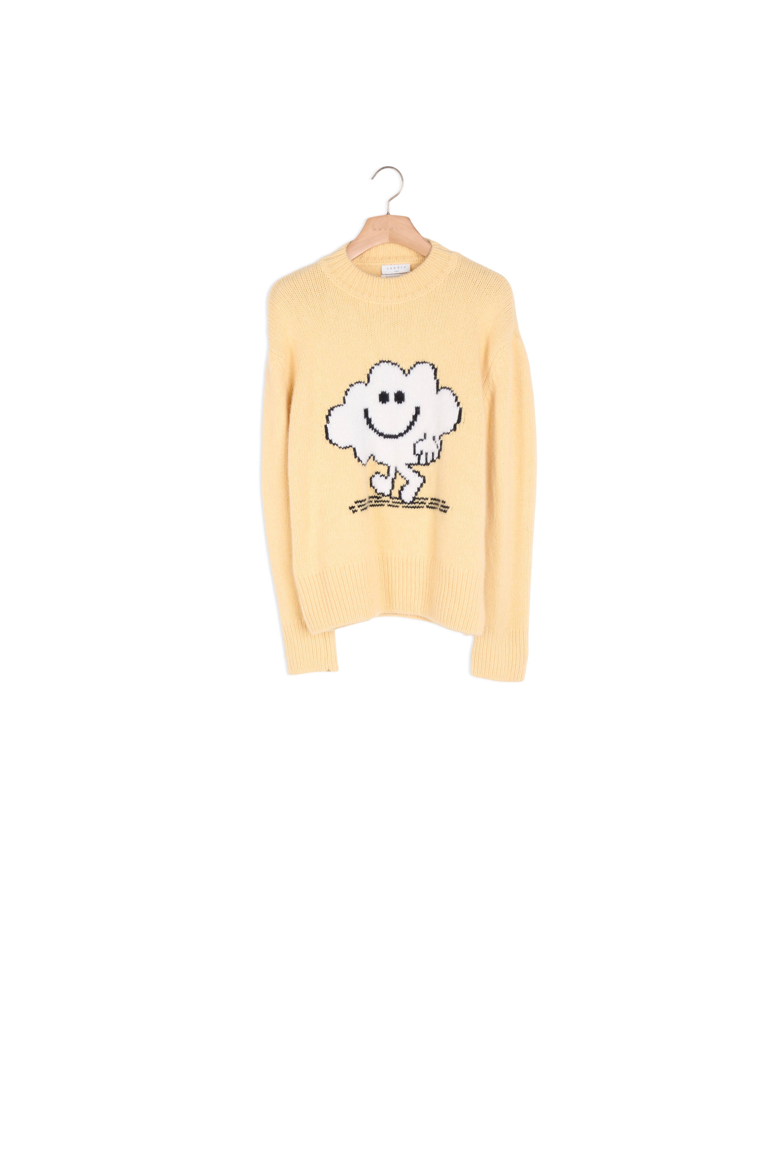 PULL Jaune Pâle Faume - seconde main