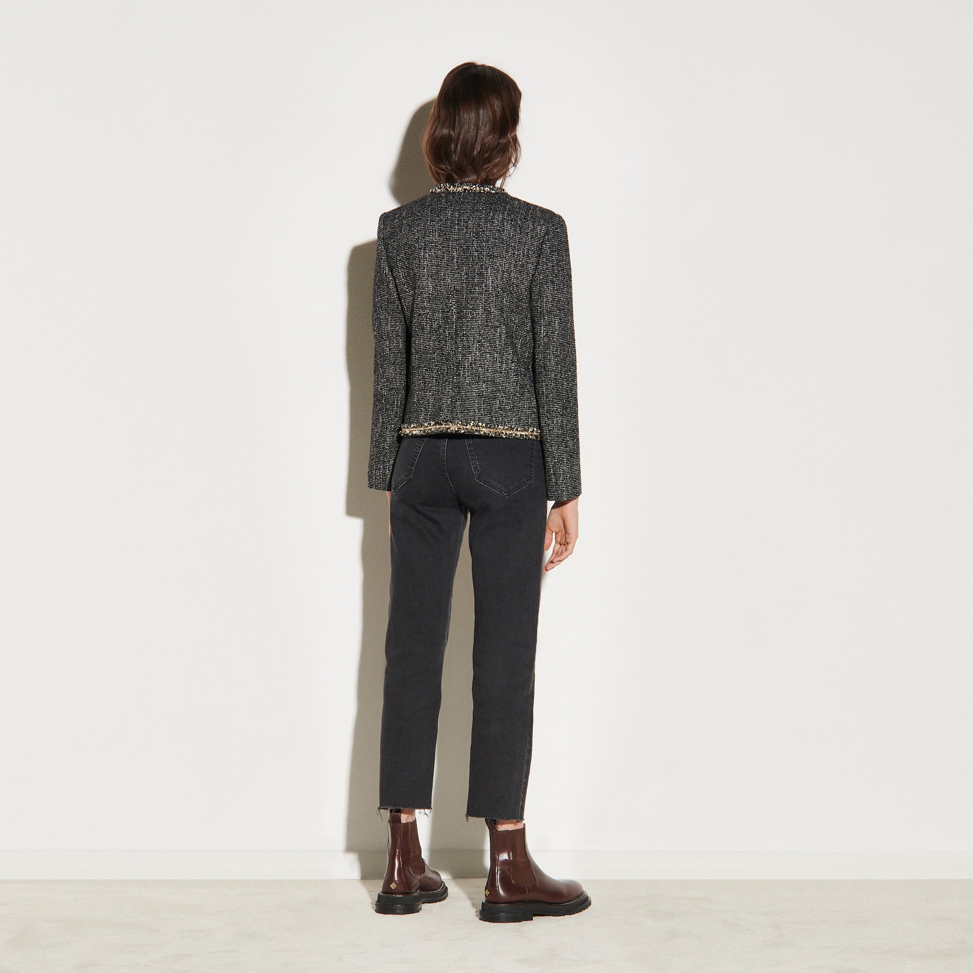 Veste courte en tweed Faume - seconde main