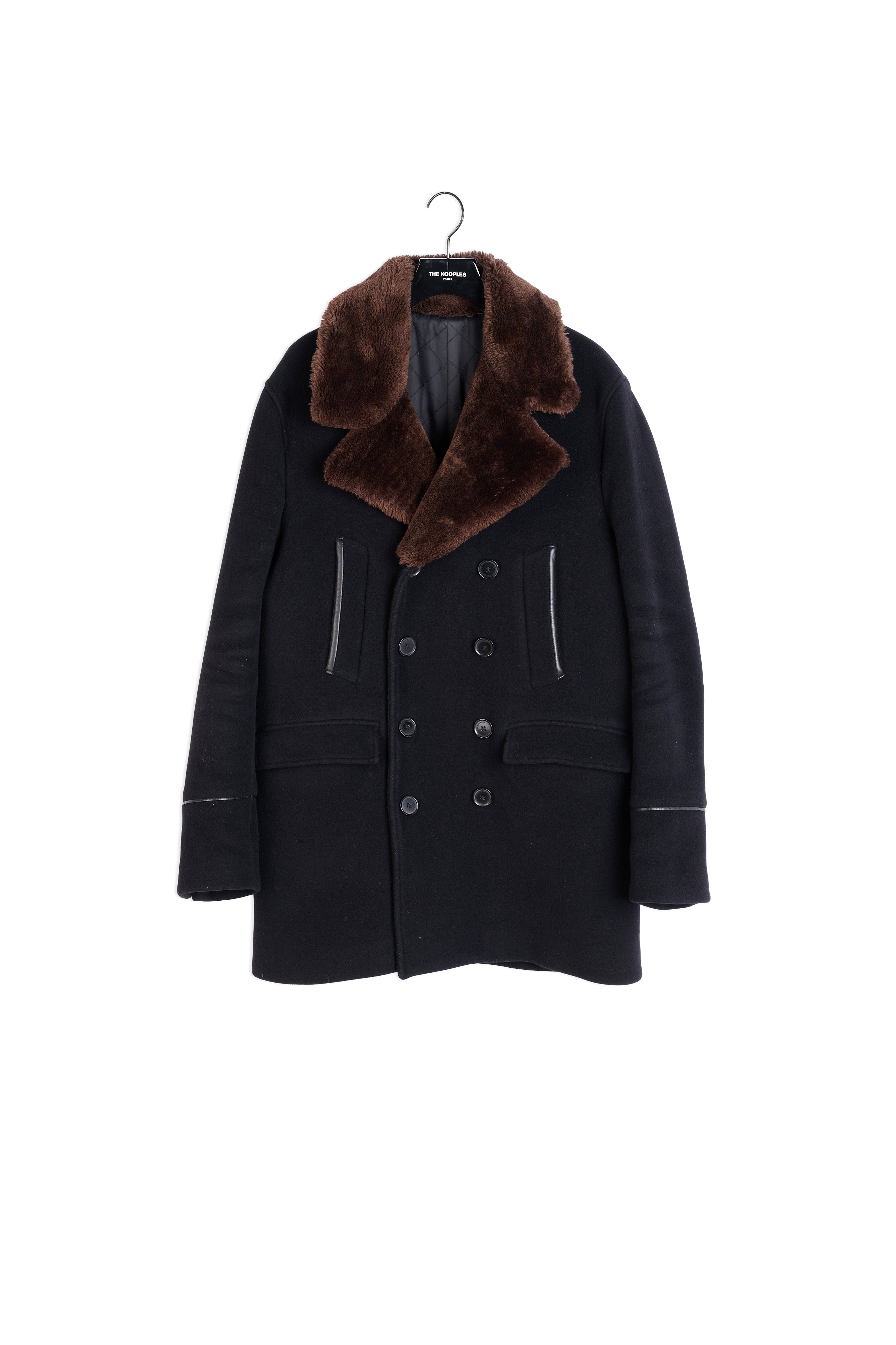 Manteau long noir Faume - seconde main