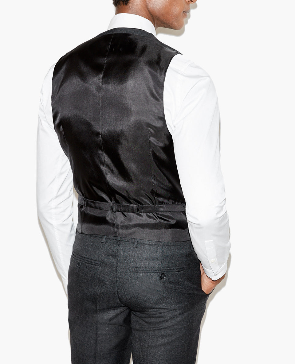 Gilet empiècement cuir Faume - seconde main