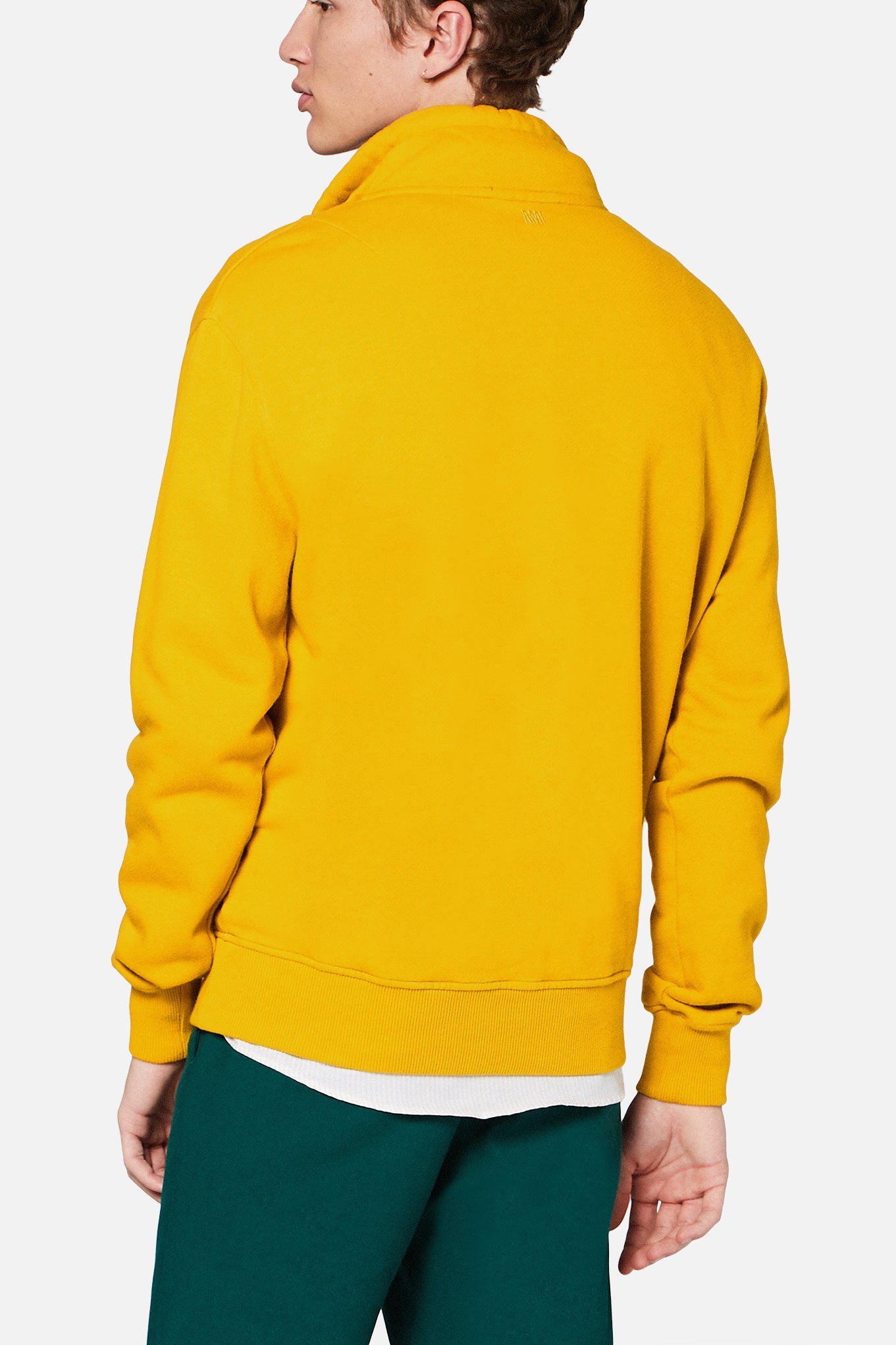 Sweatshirt Zippe Col Montant Broderie Ami De Coeur Rouge Faume - seconde main