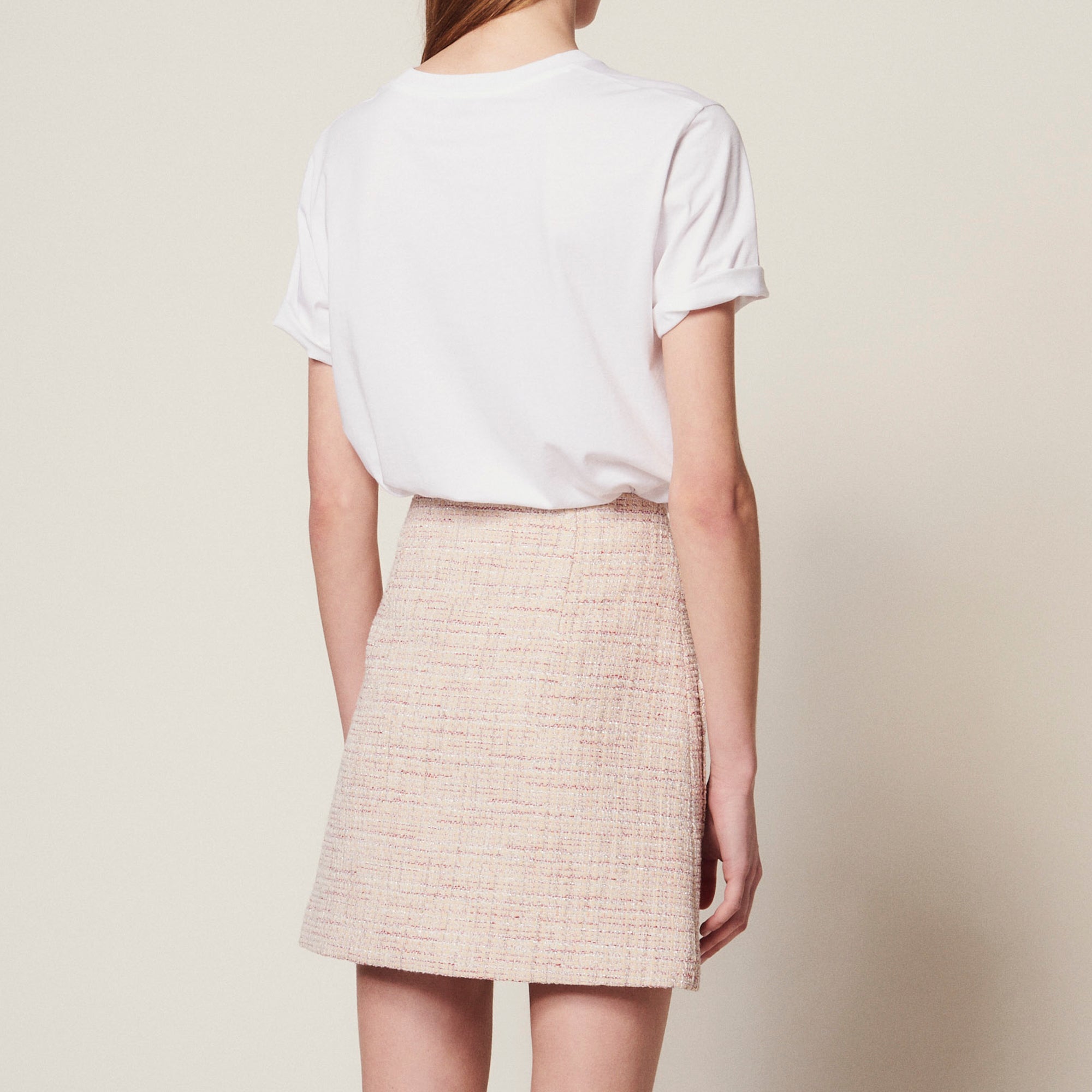 Jupe courte en tweed Faume - seconde main